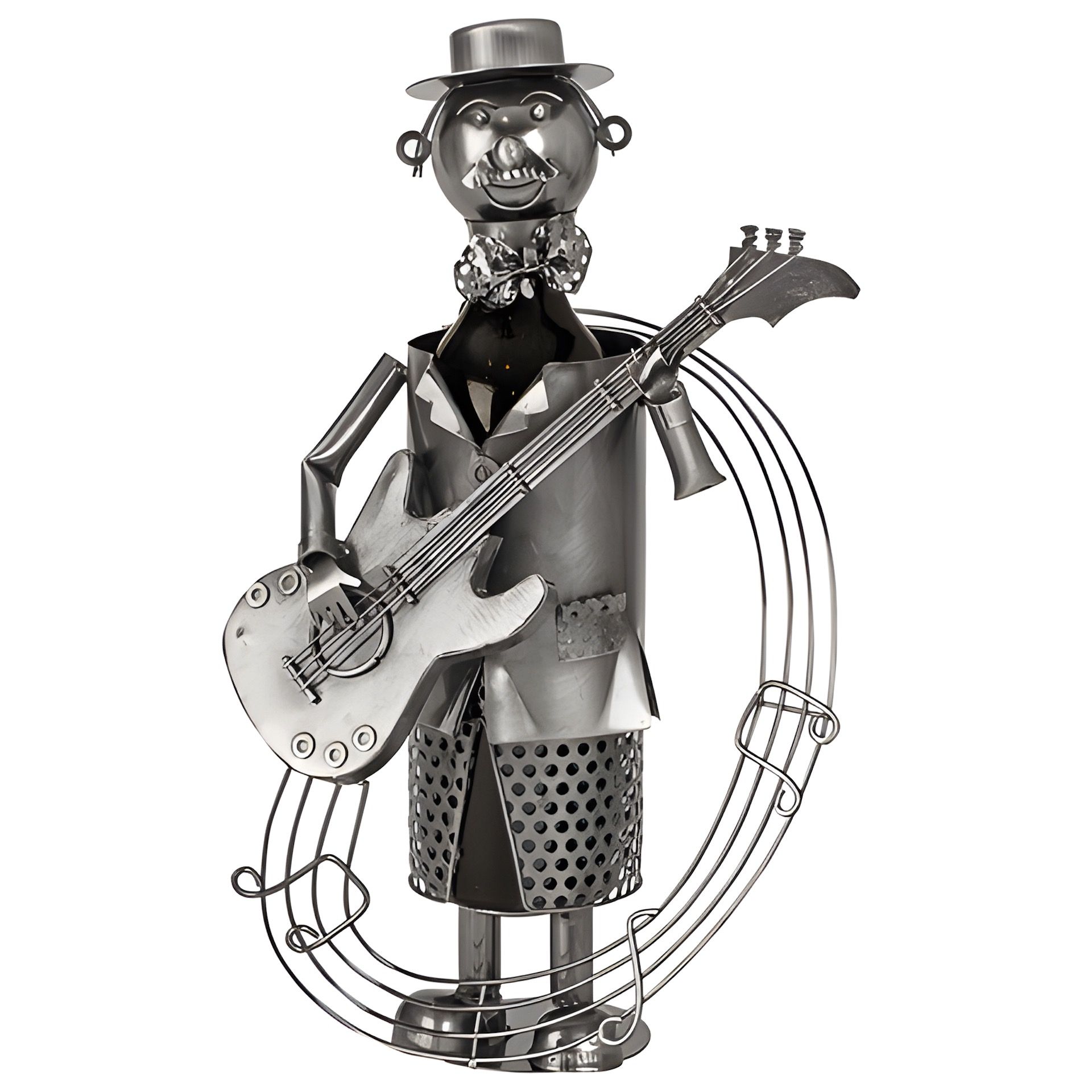 Wein-Flaschenhalter 'Gitarrist'