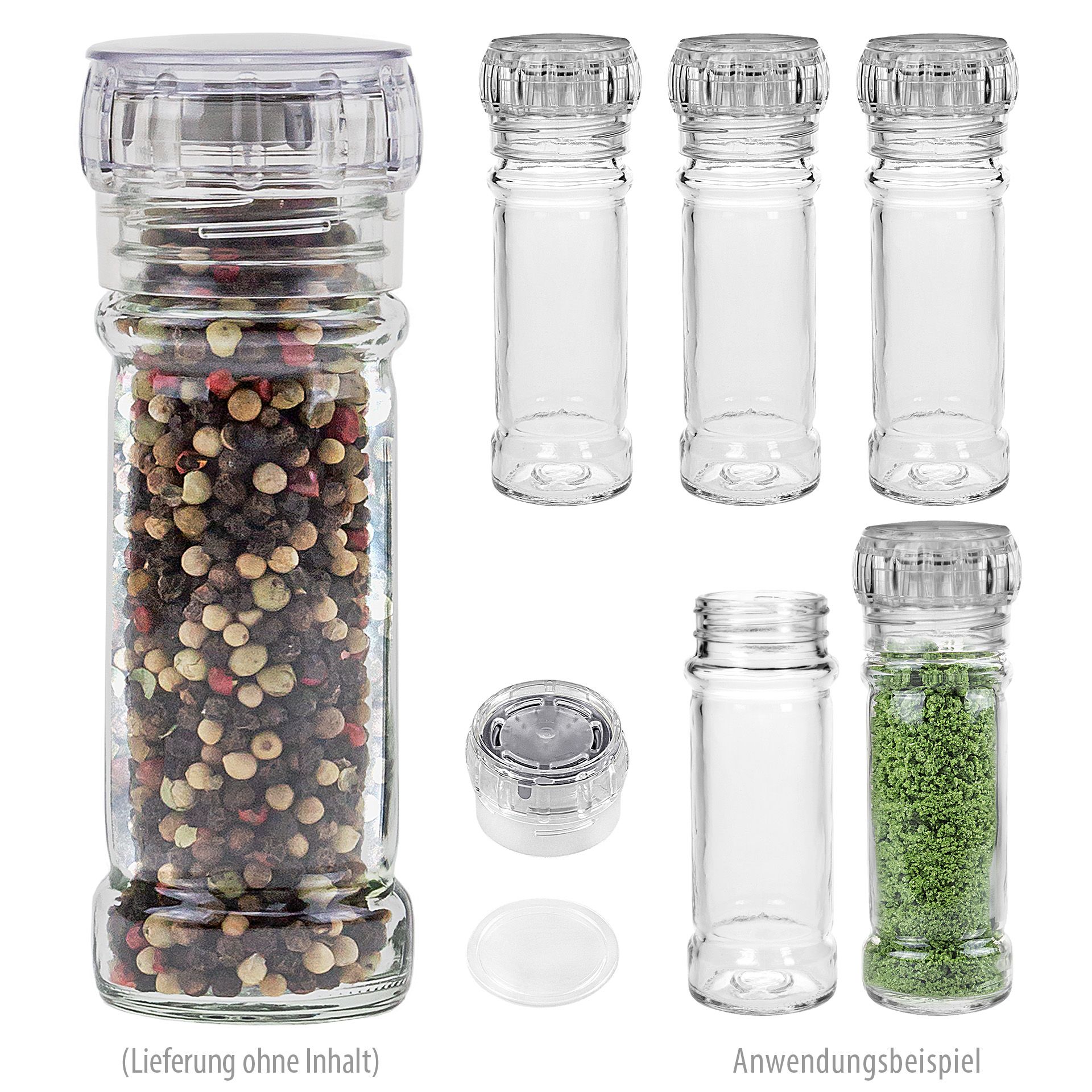 Gewürzmühle 110 ml, 6er Set