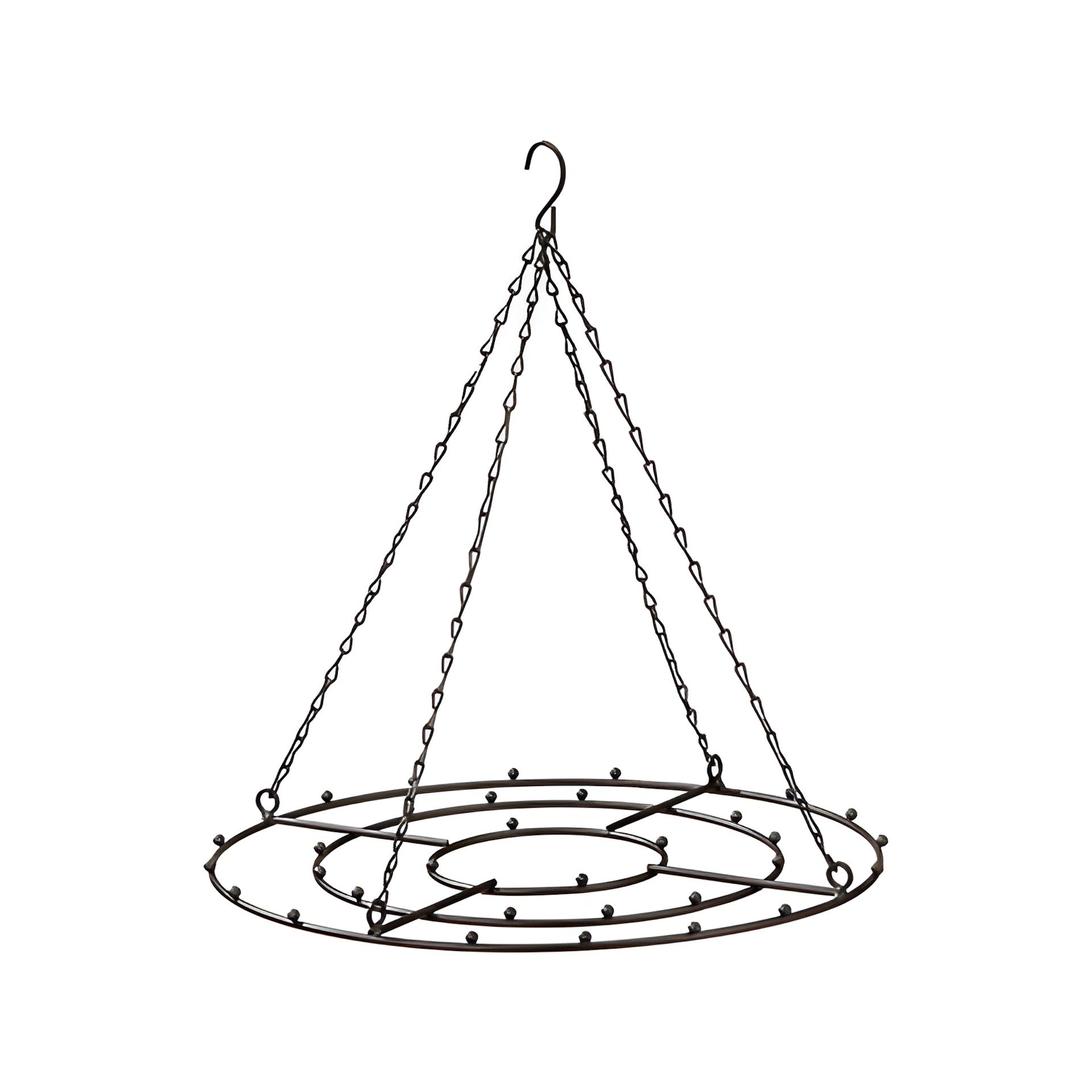 Deko-Metallgestell zum Anhängen, schwarz, Ø 33 cm