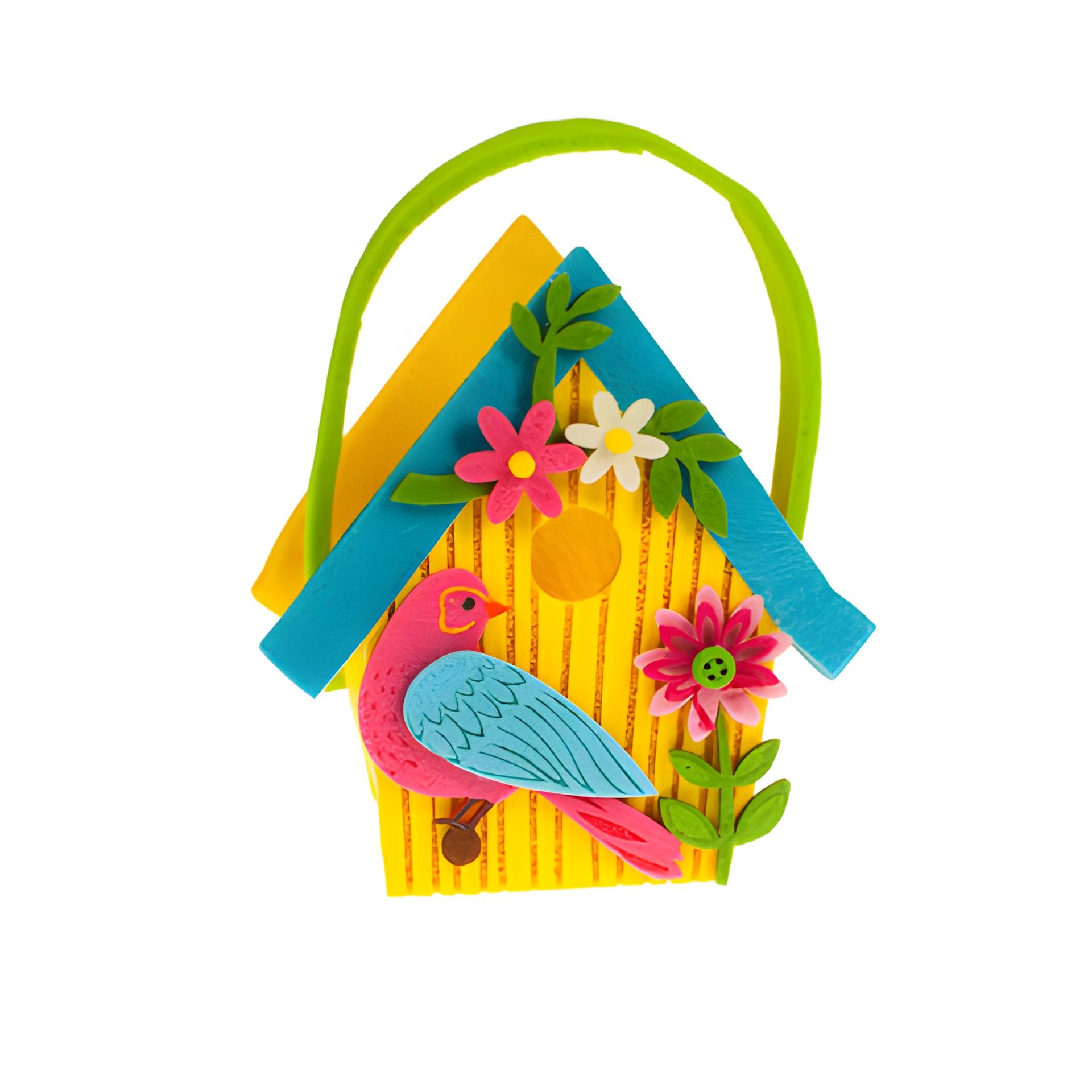 Geschenktasche 'Vogelhäuschen' aus Filz, mittel