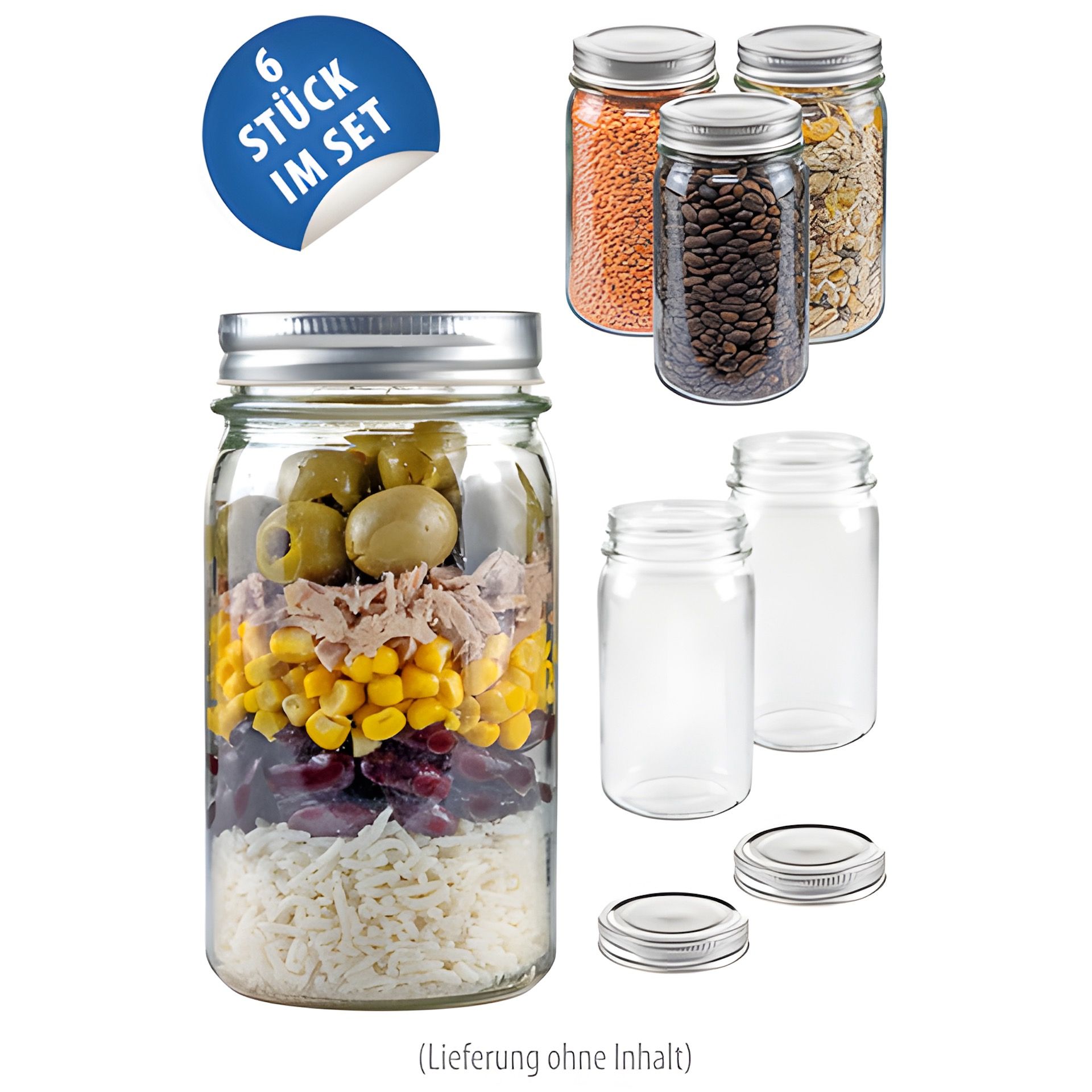S-Glas 500 ml pasteurisierbar, 6er Set