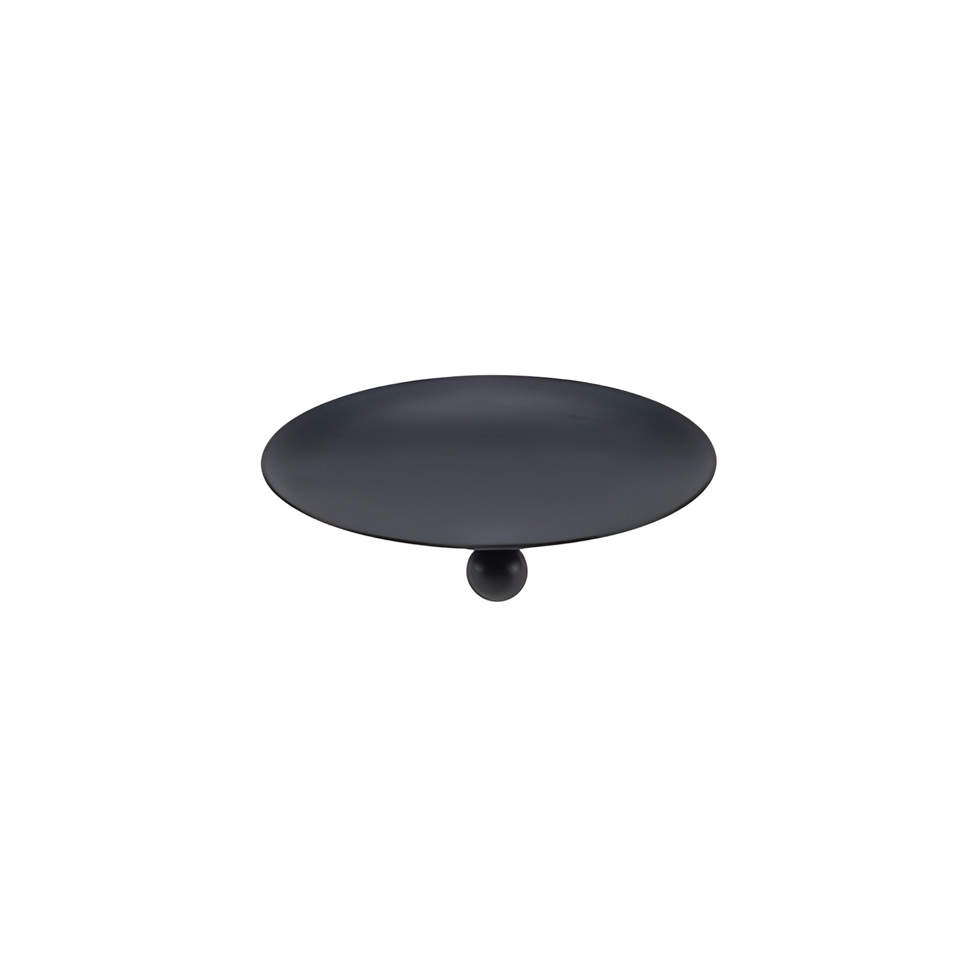 Kerzenständer flach, Ø 8,5 cm, schwarz