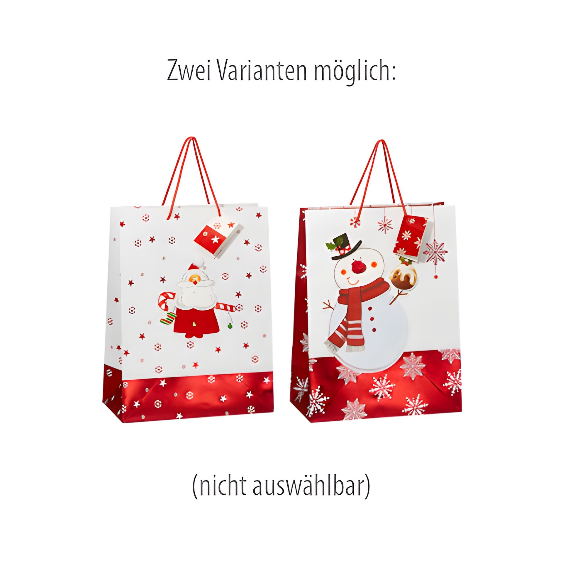 3D Geschenktüte 'Winter', groß