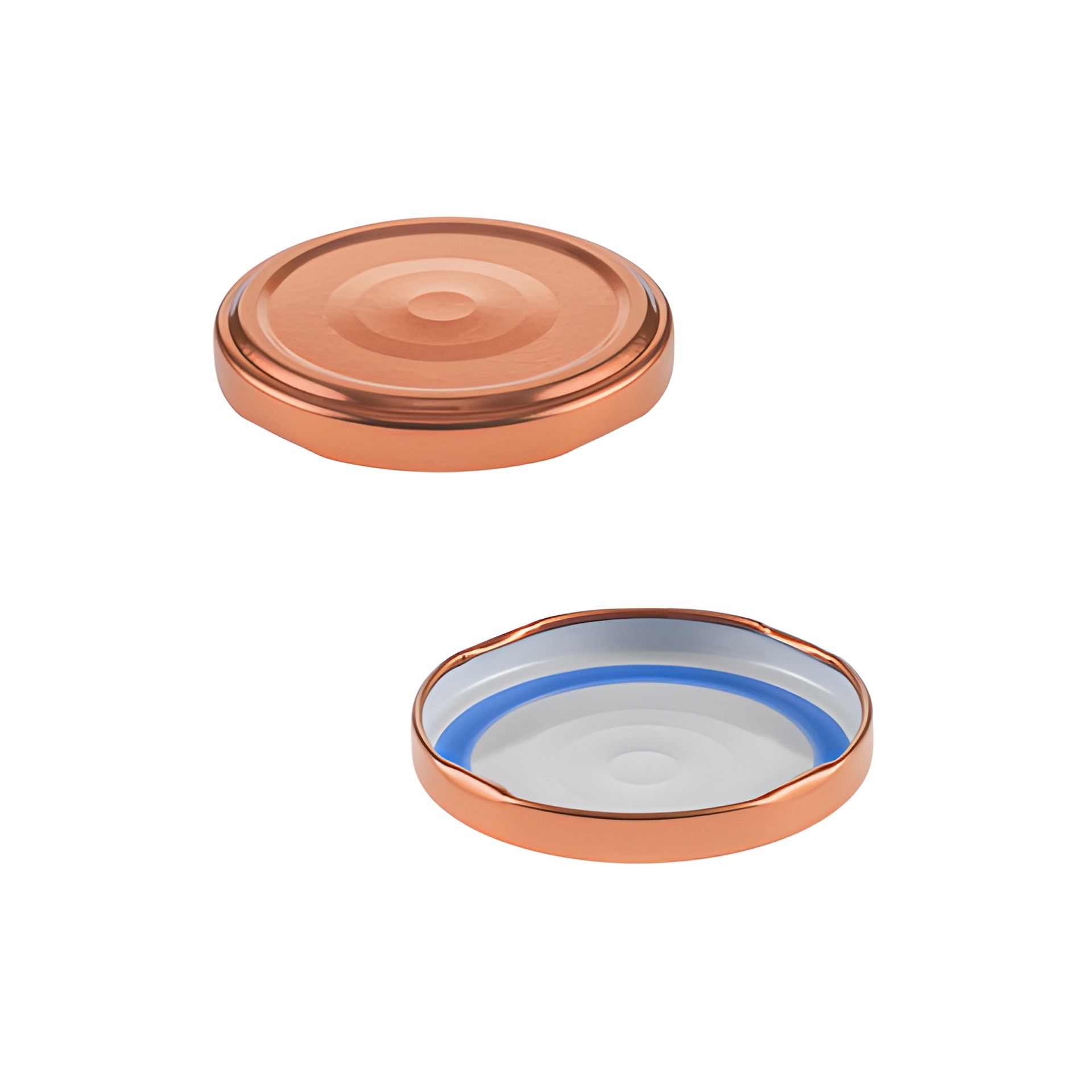 TO 63 kupfer past. mit Button BLUESEAL