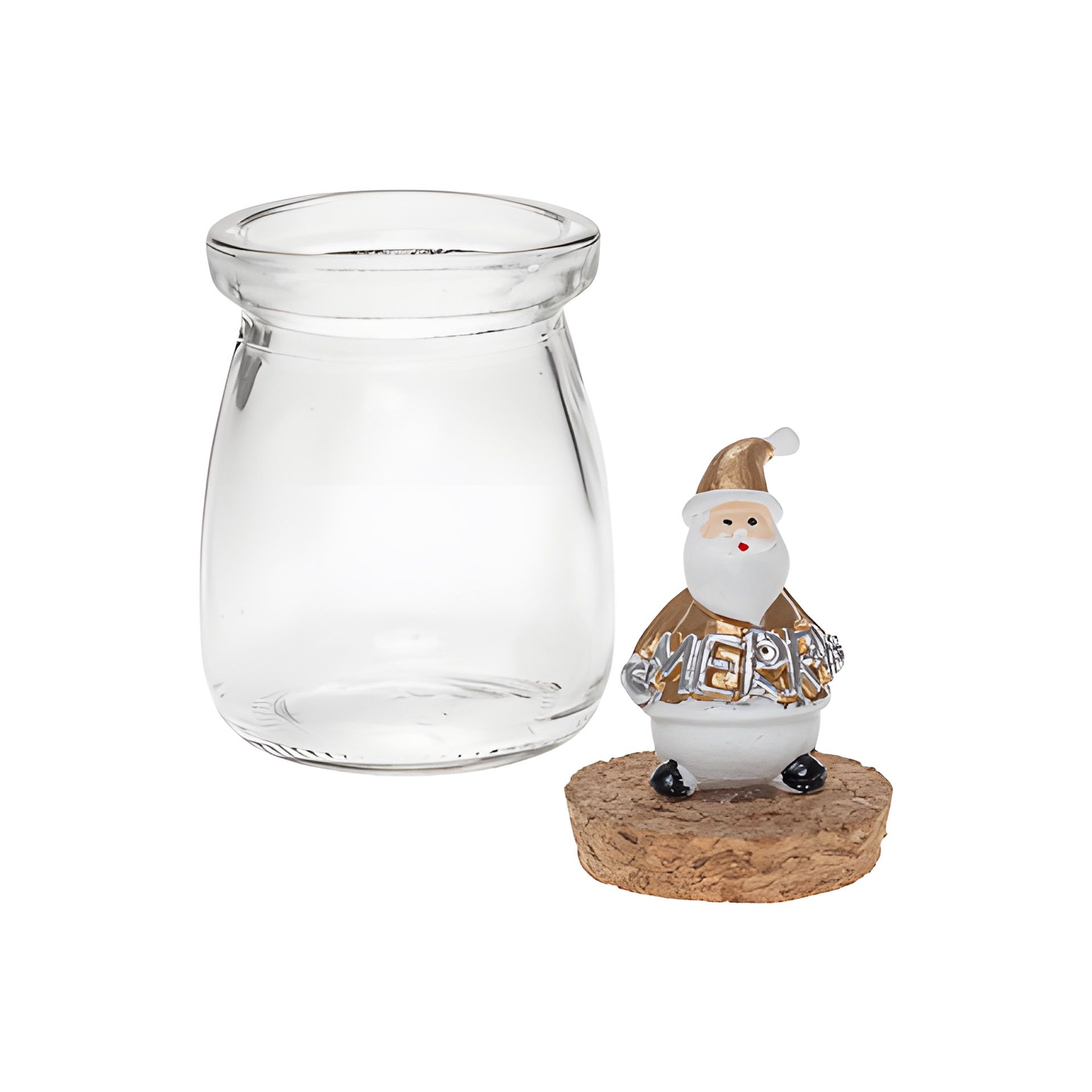 Deko-Korkenglas 'Weihnachtsmann' 90 ml