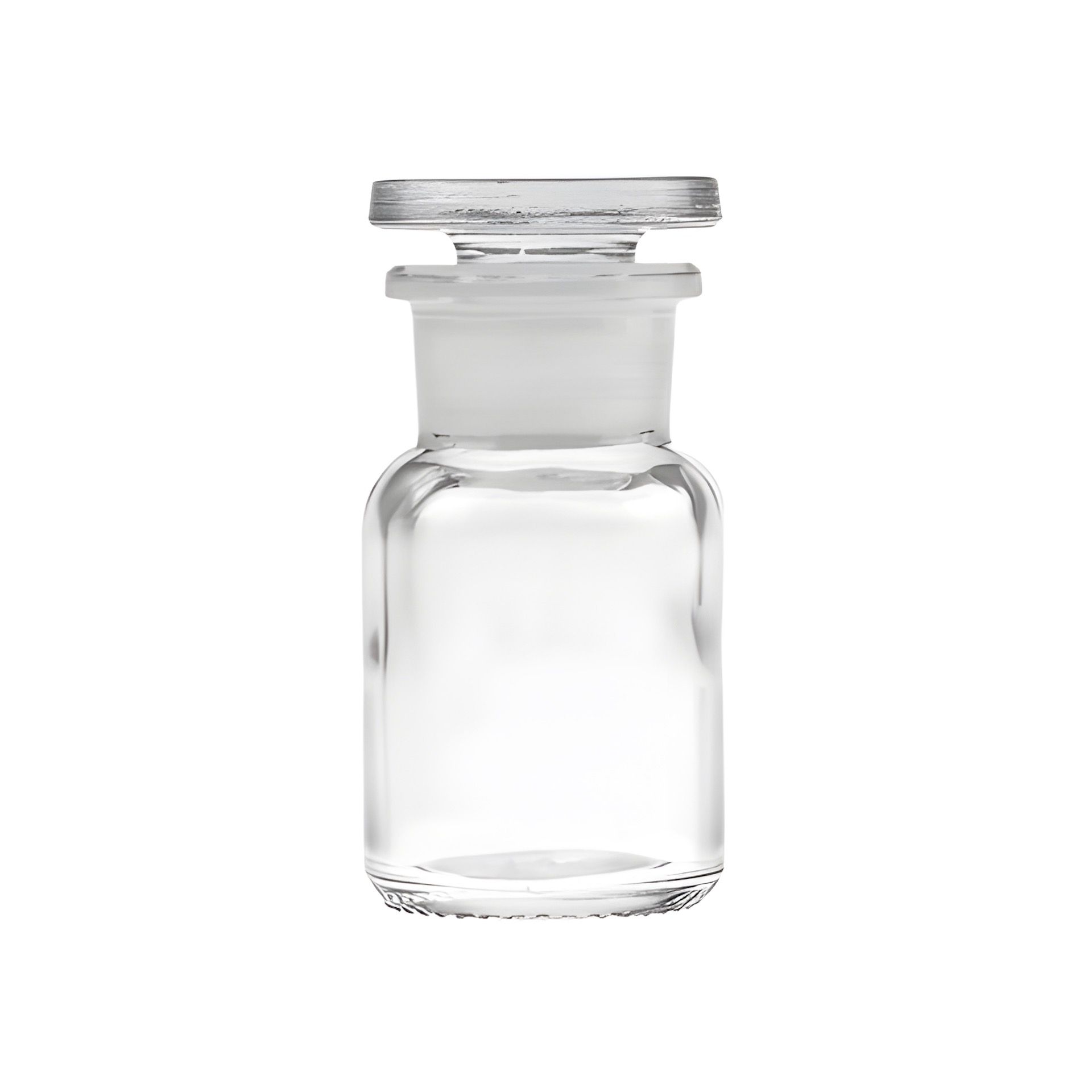 Apothekerflasche mit Glasstopfen   50 ml weiß