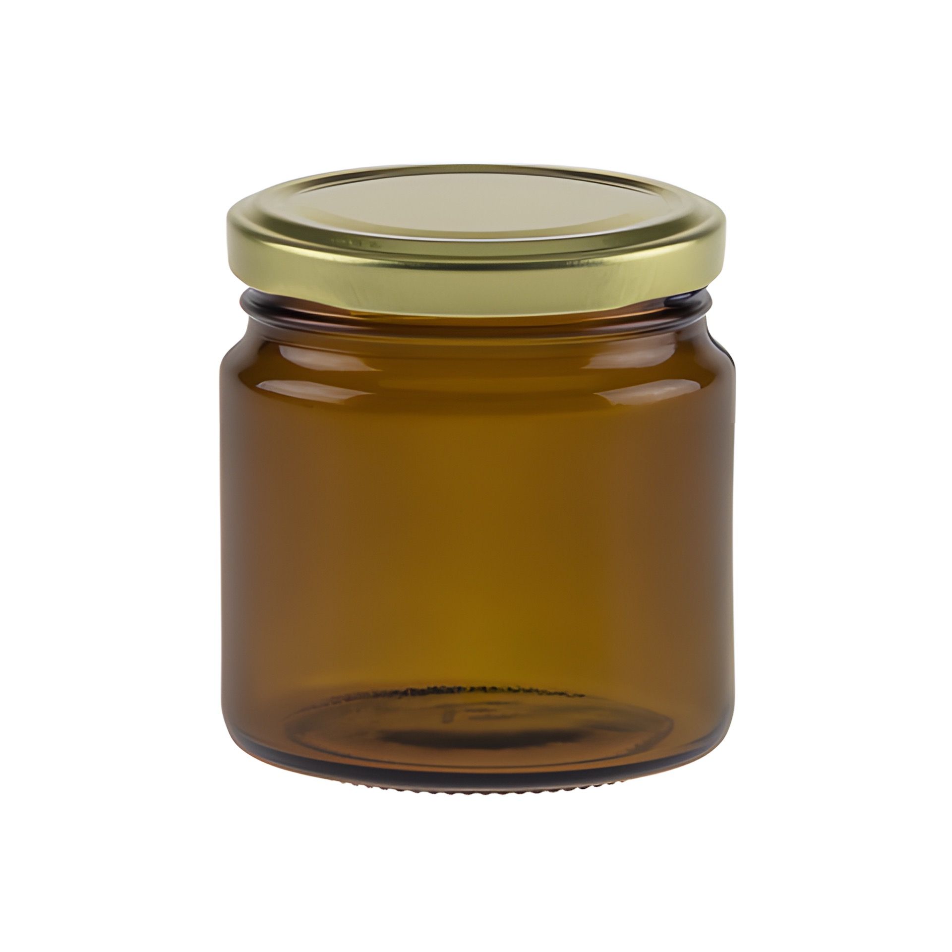 Rundglas  215 ml braun