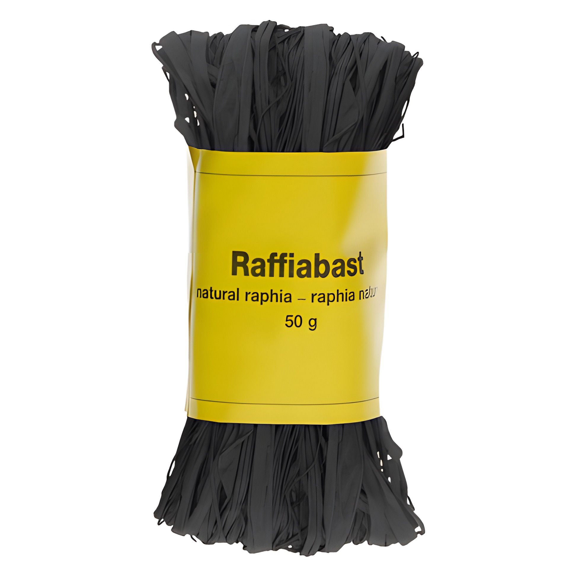 Raffia Bast 50 g schwarz