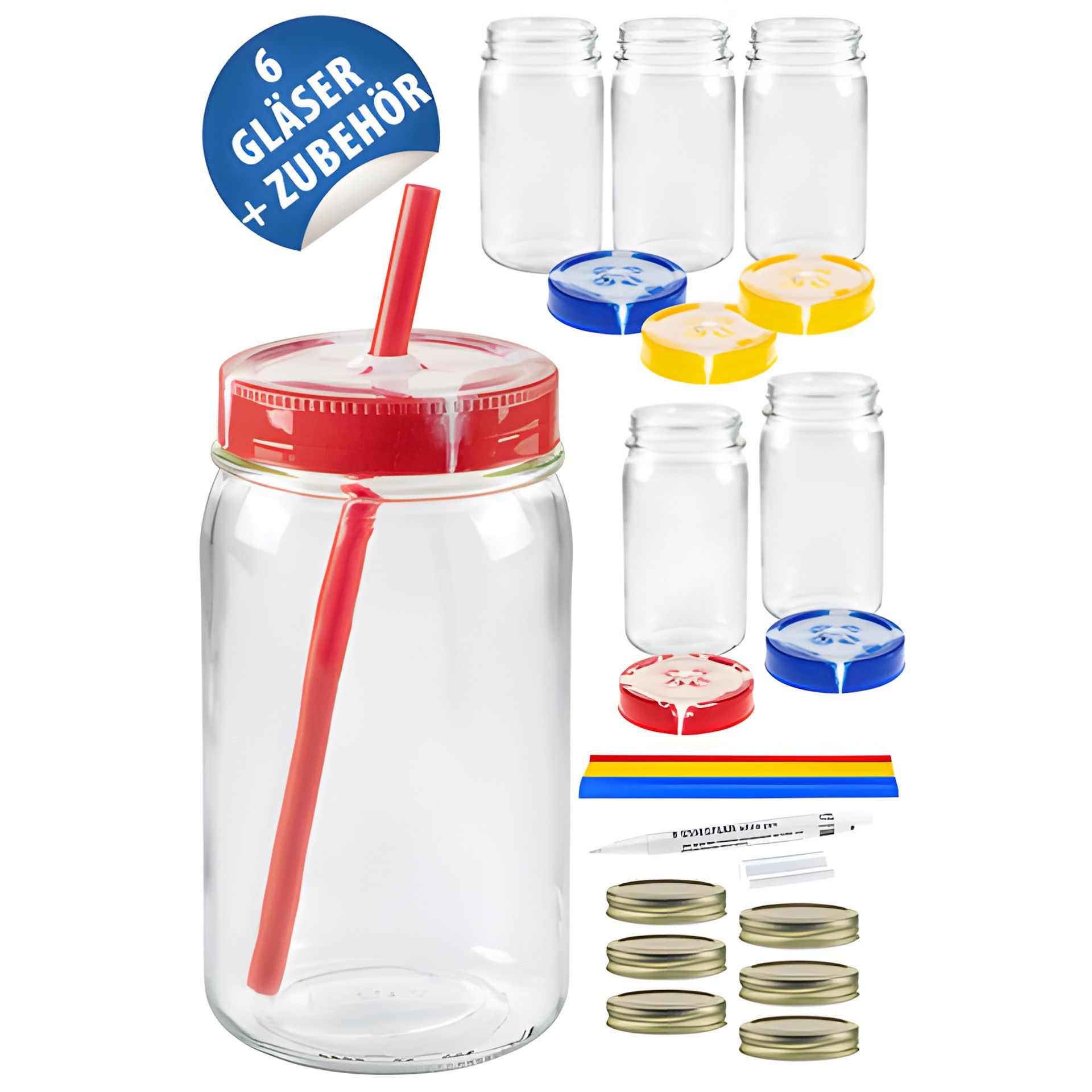 S-Glas Variant Set: 6 Gläser + Extras