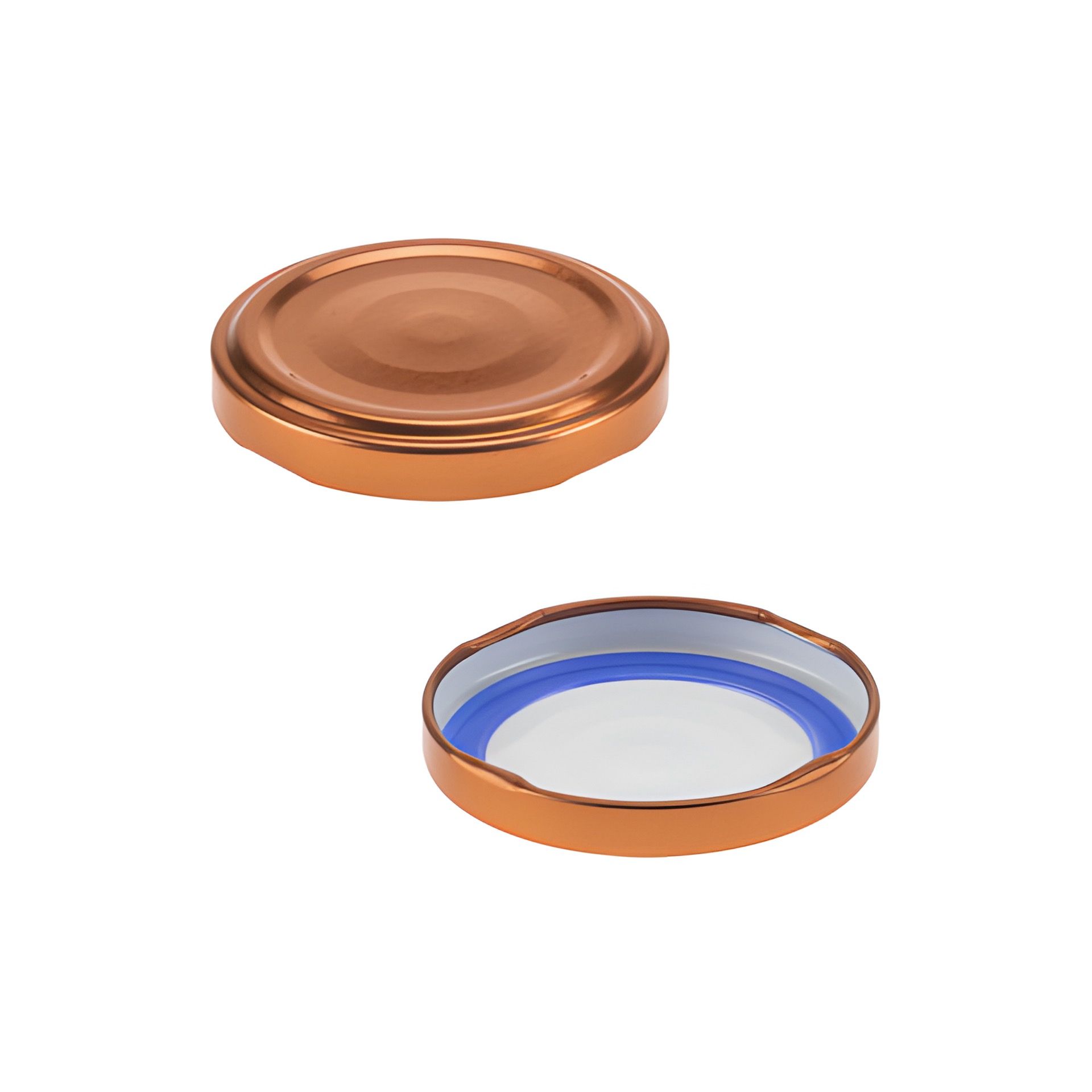 TO  58 kupfer past. mit Button BLUESEAL