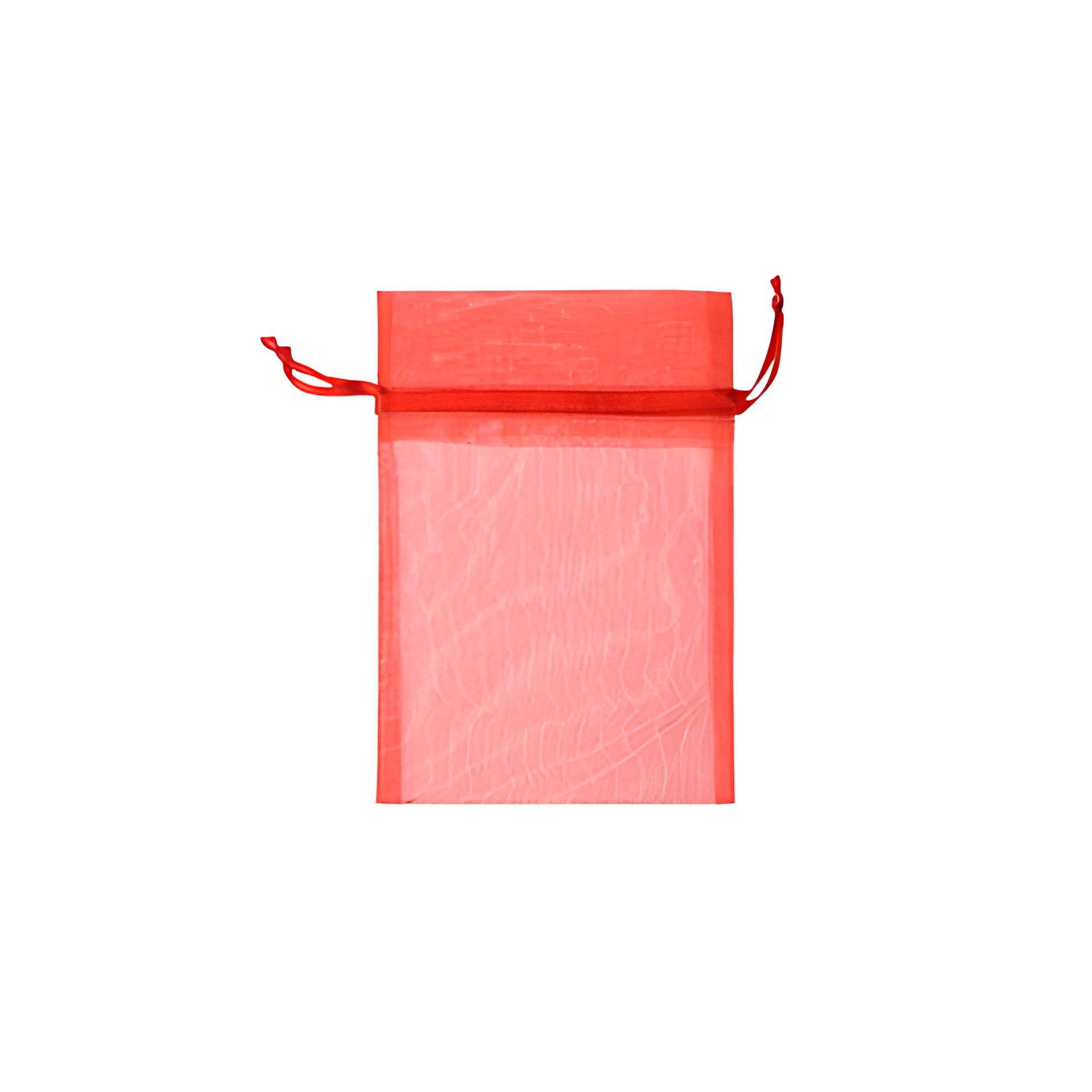 Chiffonbeutel 12 x 17 cm, rot, 6 Stück