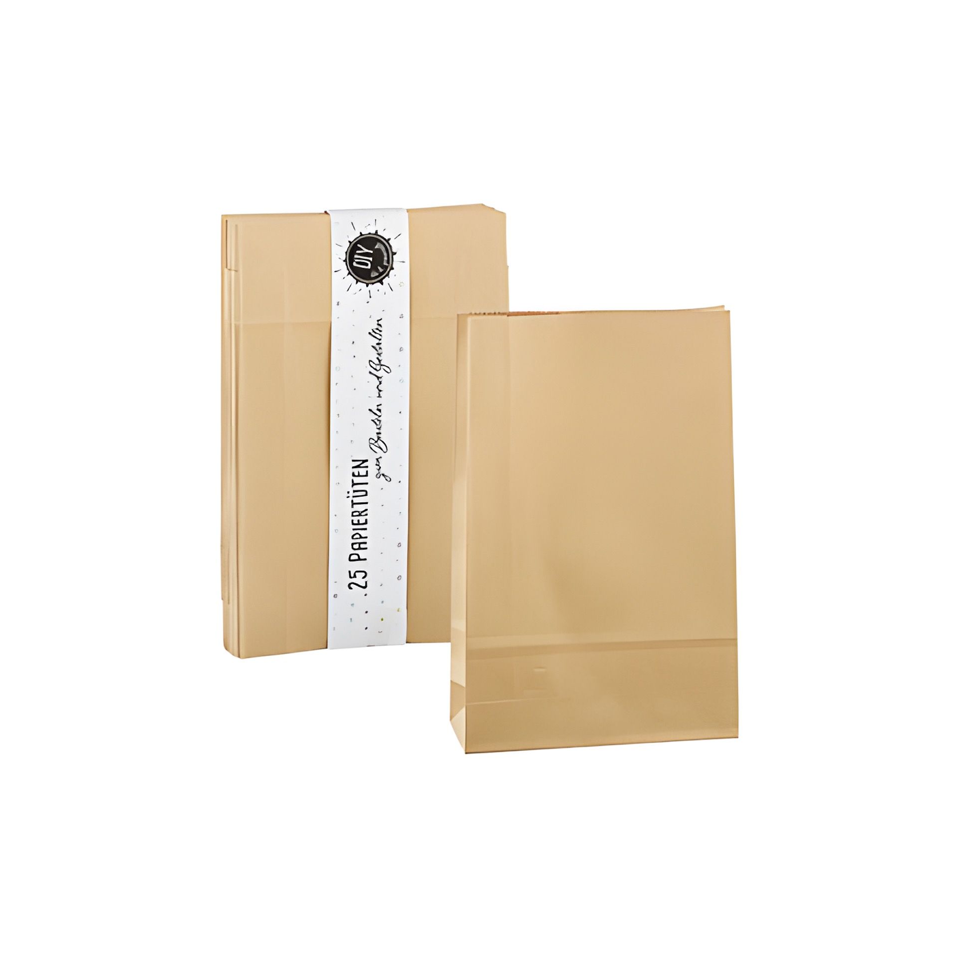 Papiertüte natron, mittel, 25er Pack