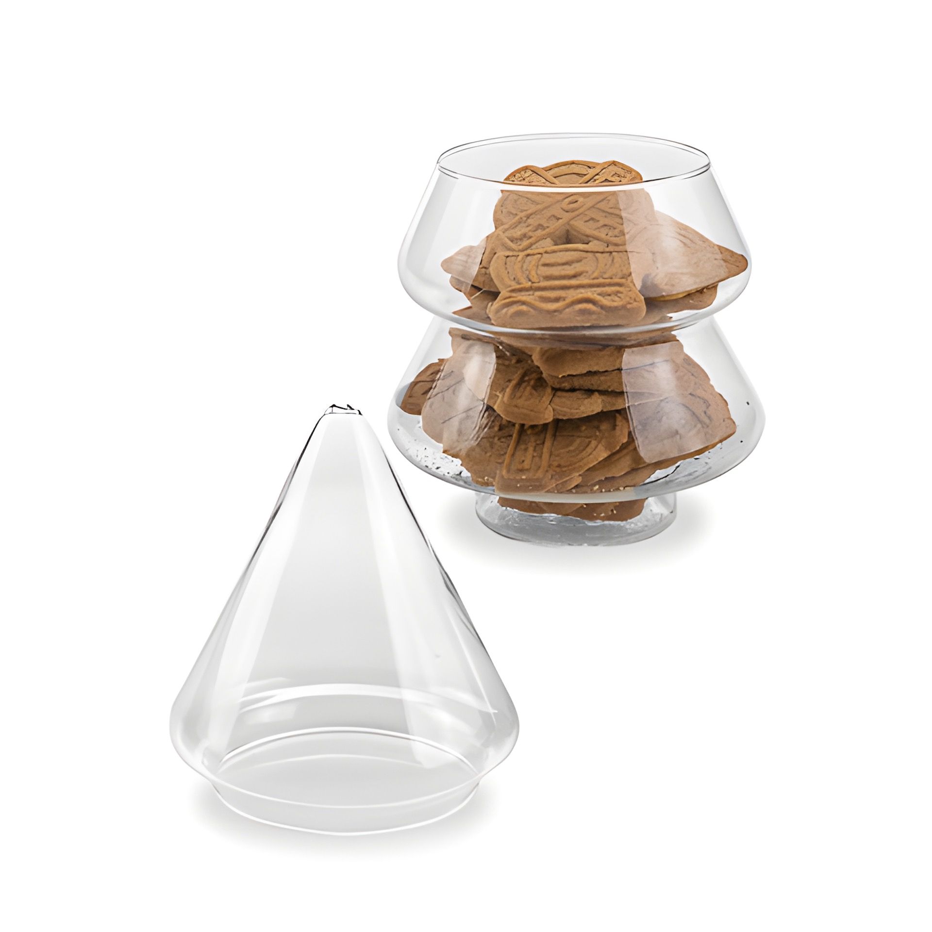 Glas-Tannenbaum zum Befüllen, Ø 13 cm