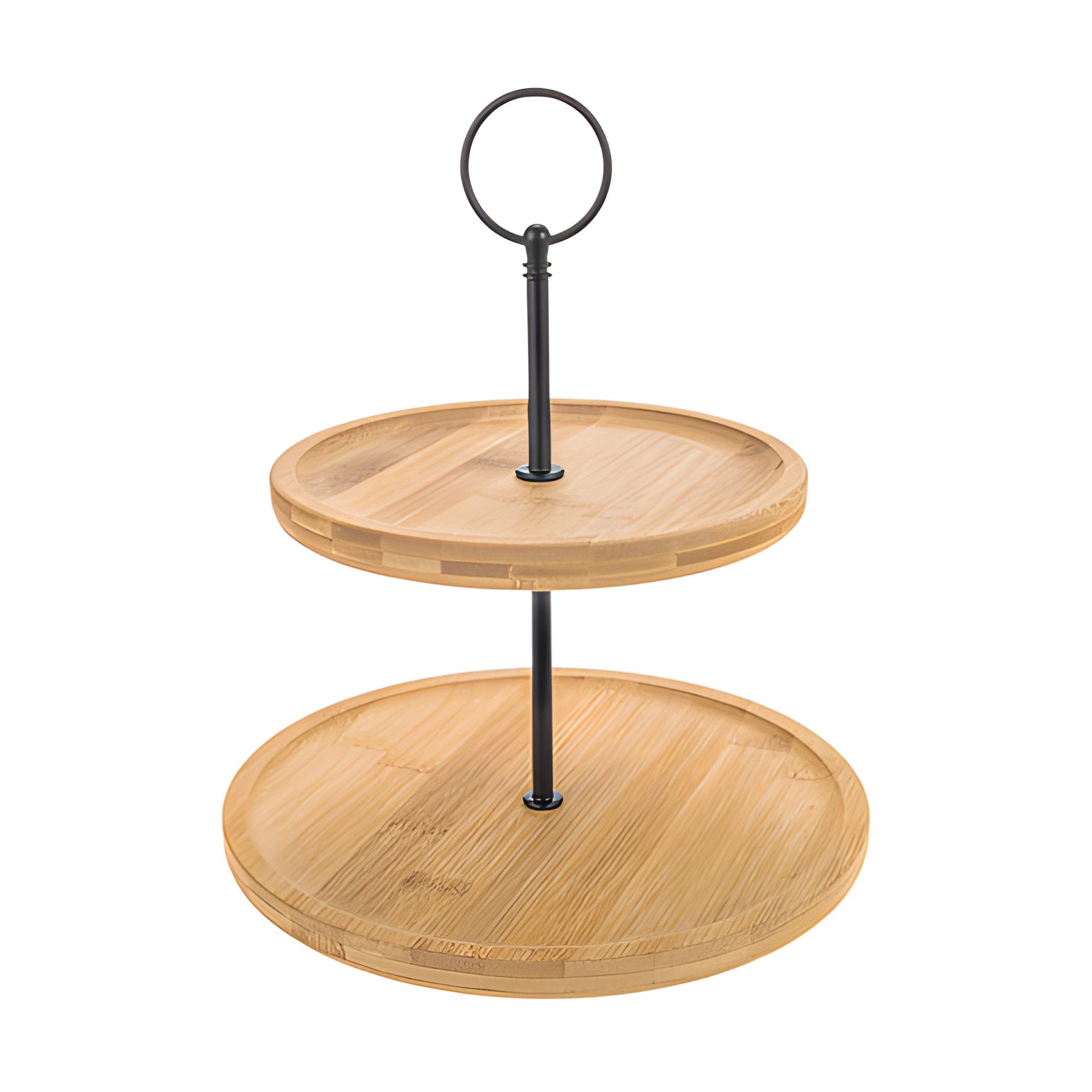 Bambus-Etagere, 2-stöckig