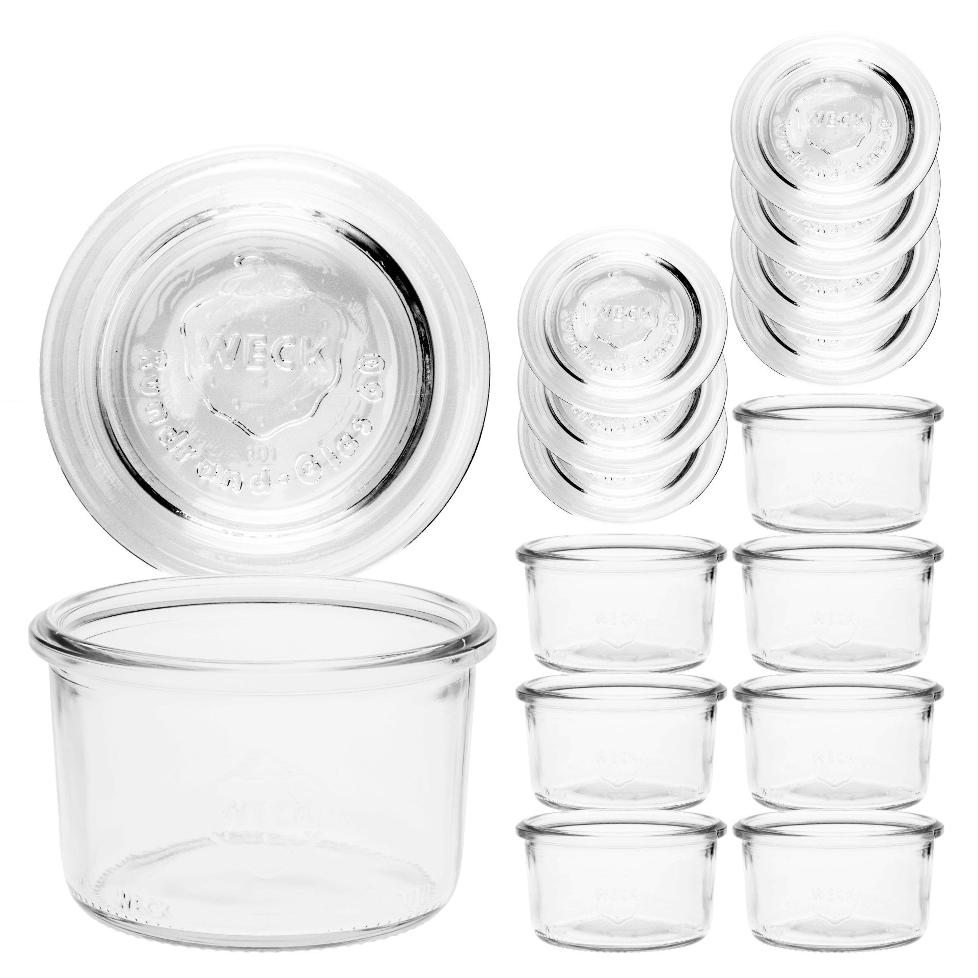 WECK-Sturzglas 200 ml + Glasdeckel, 8er Set