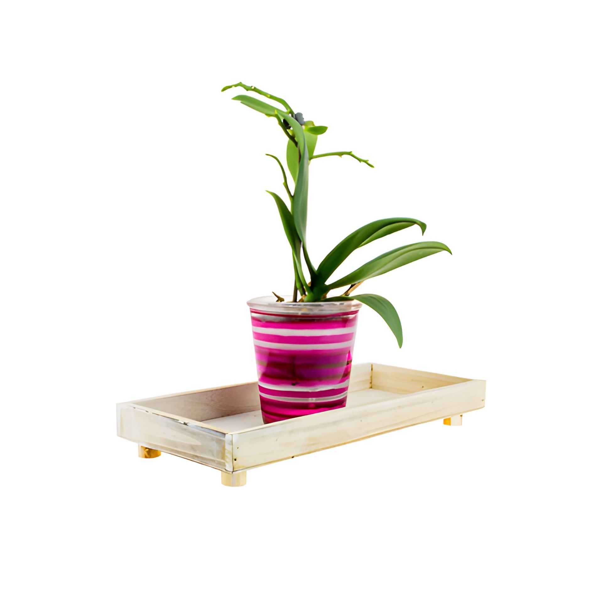 Holztablett creme antik, 33 x 15 cm