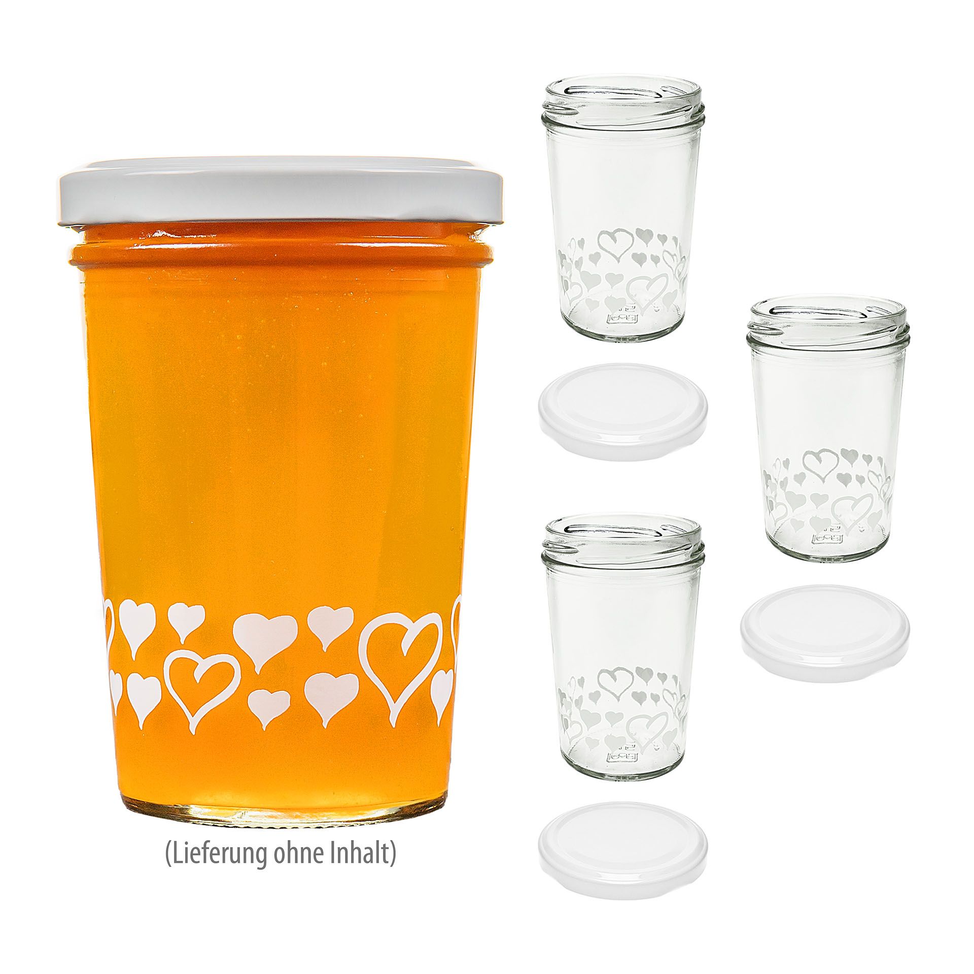 Becherglas 150 ml TO 66 'Herzen', 4er Set
