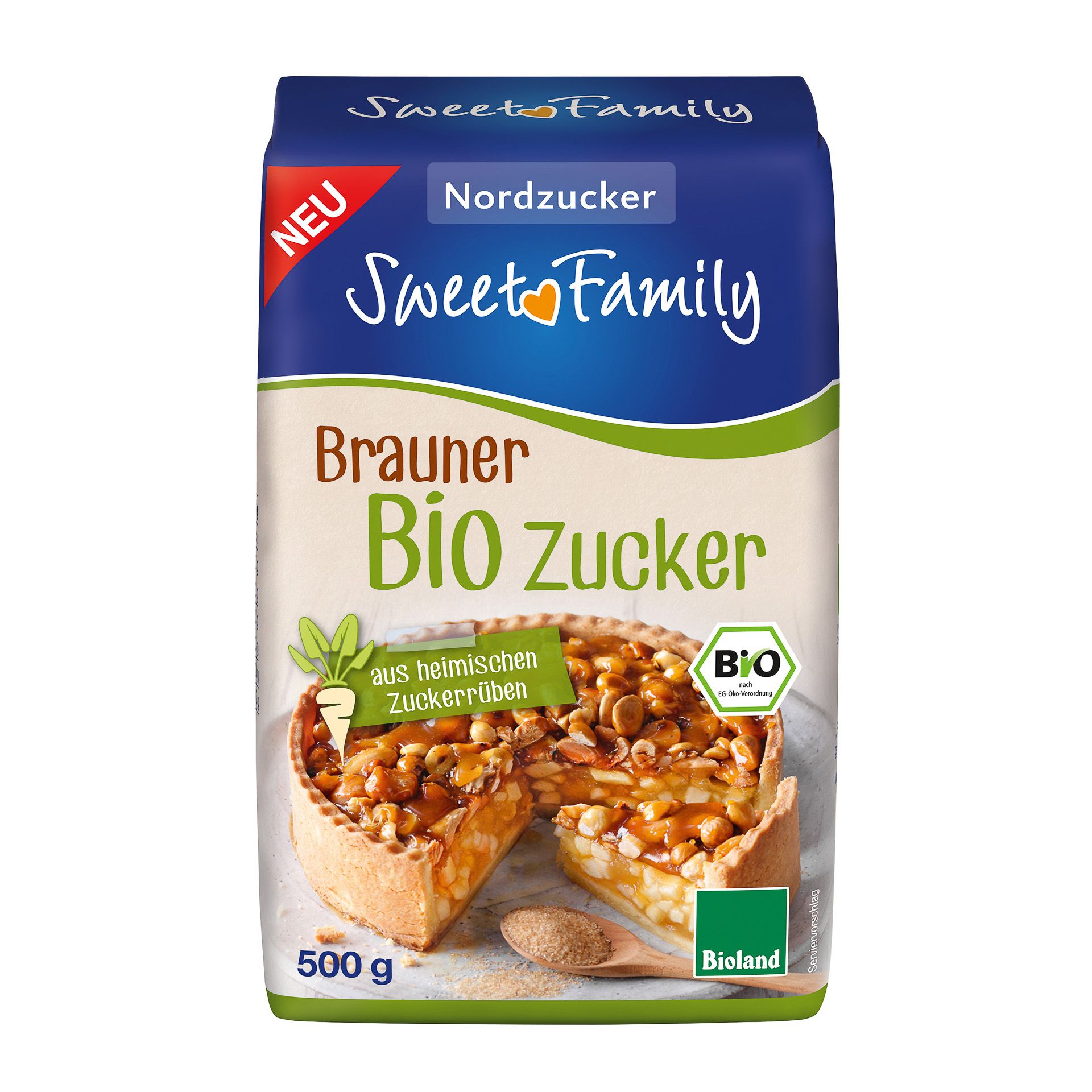 Brauner Bio Zucker, 500 g