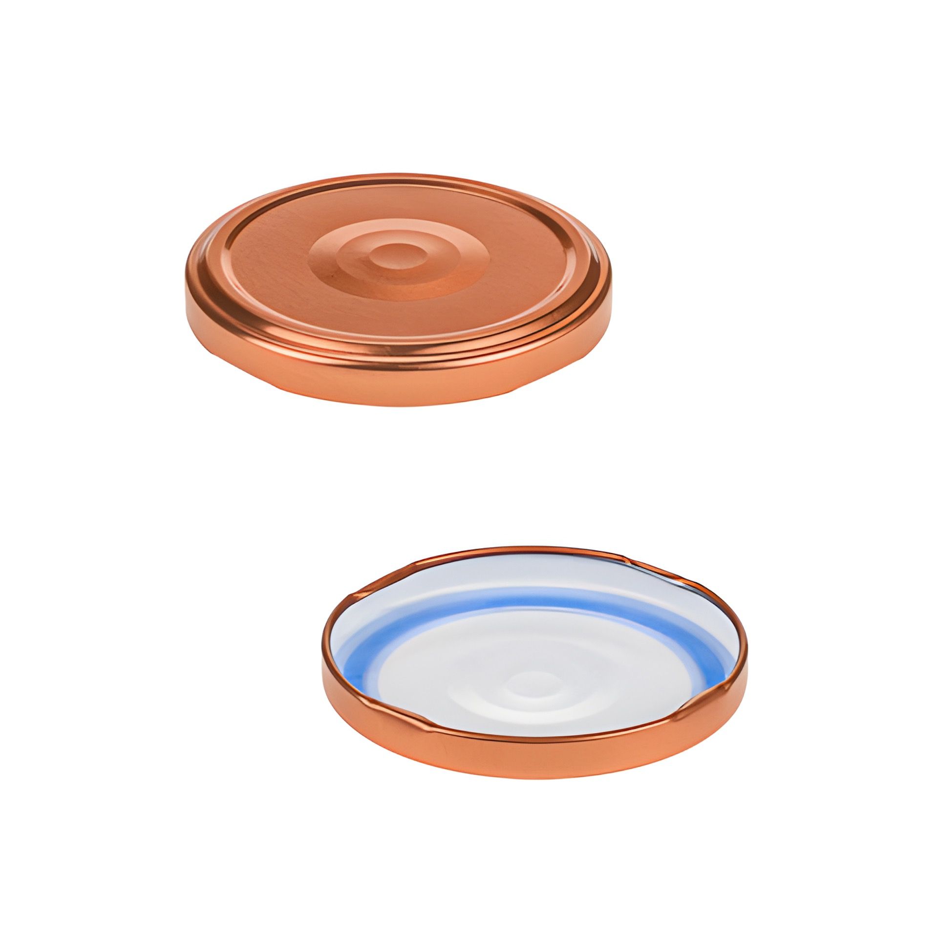 TO  70 kupfer past. mit Button BLUESEAL