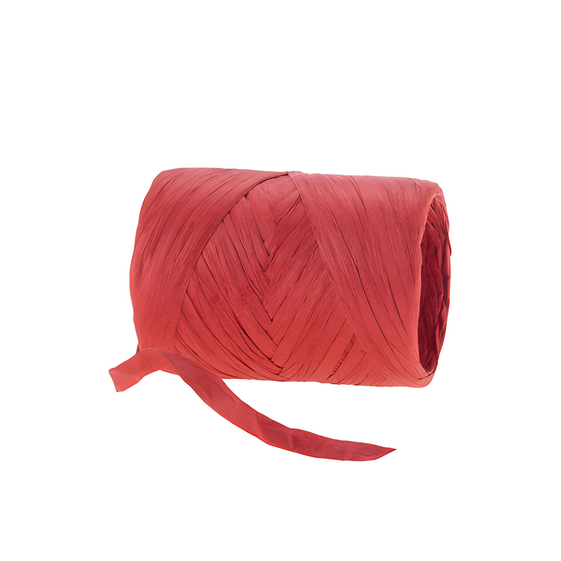 Raffia Papierband 20 m, 8 mm rot