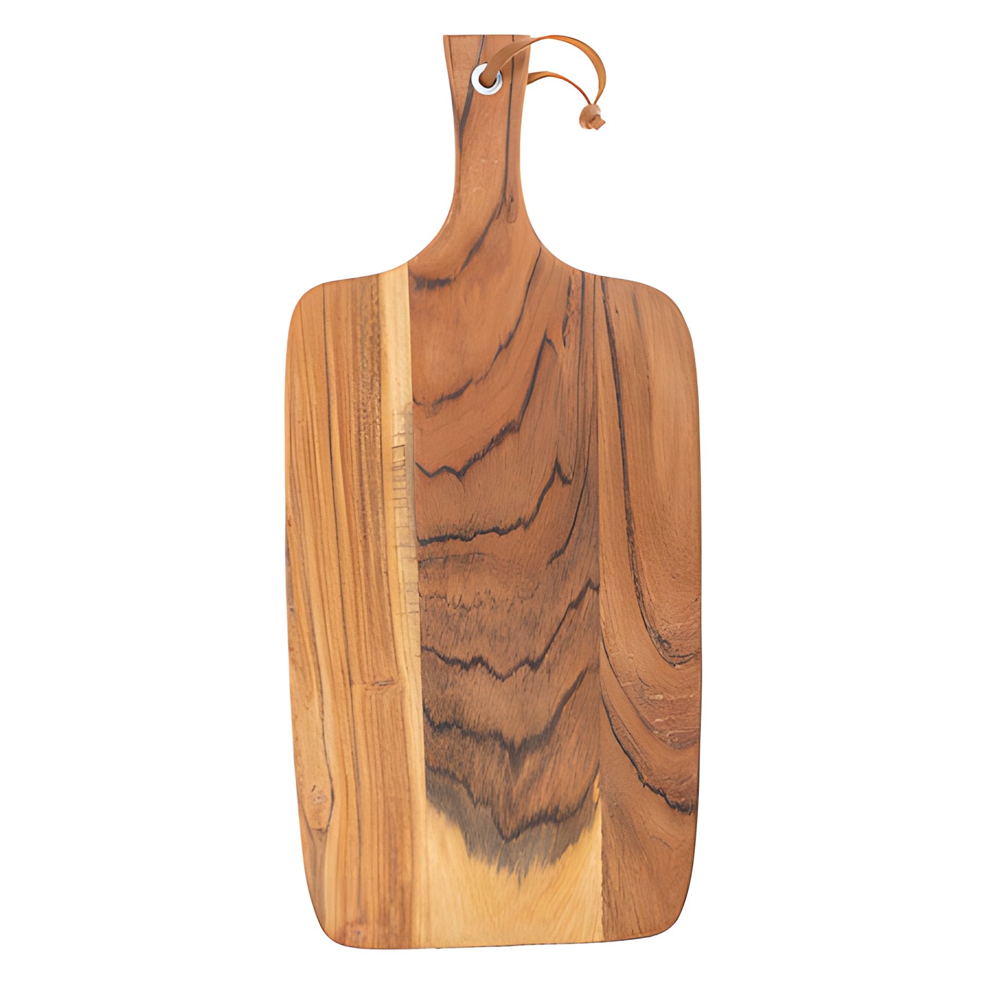 Schneidebrett aus Holz mit Griff 40 x 25 cm