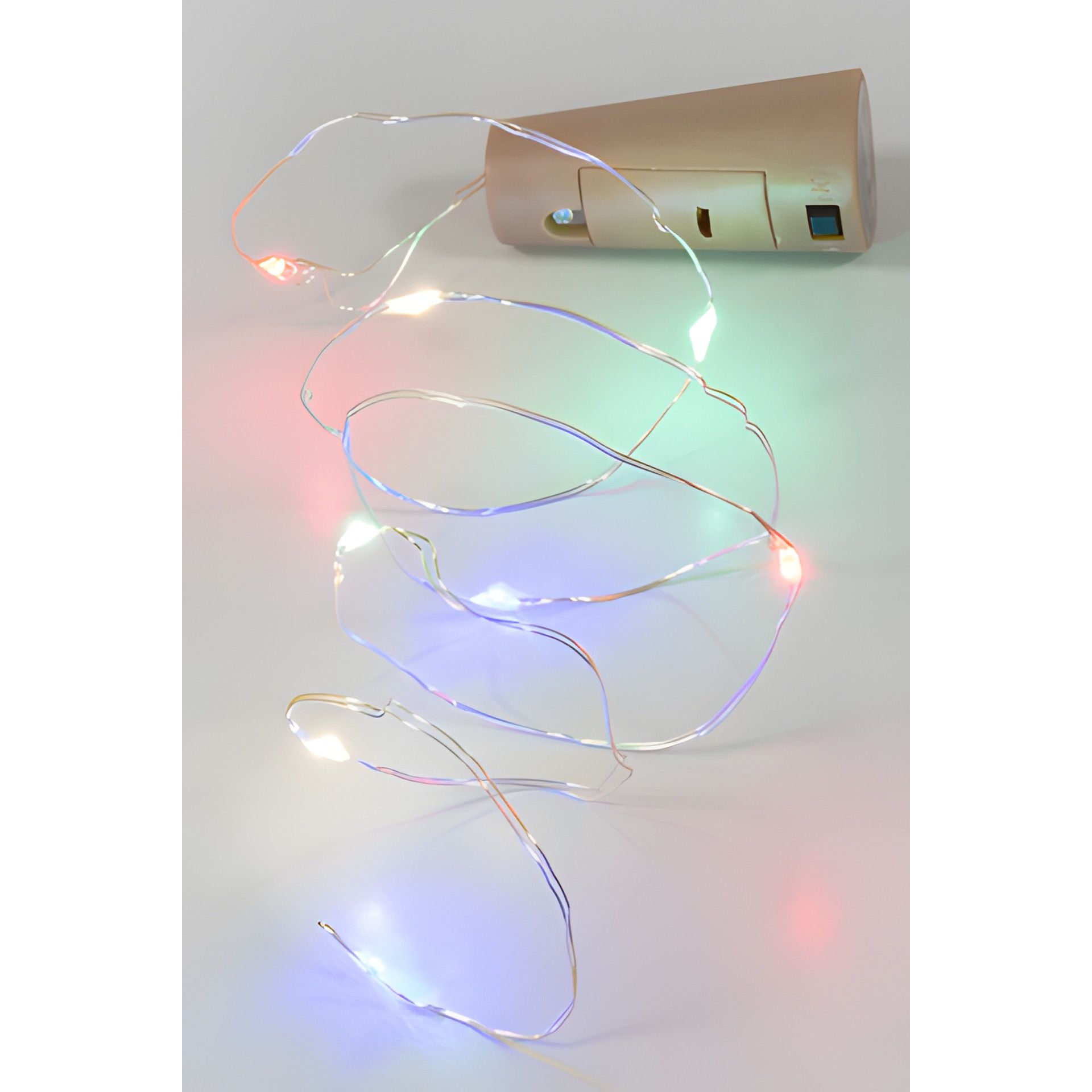 Flaschenlicht, 8 LEDs, mehrfarbig