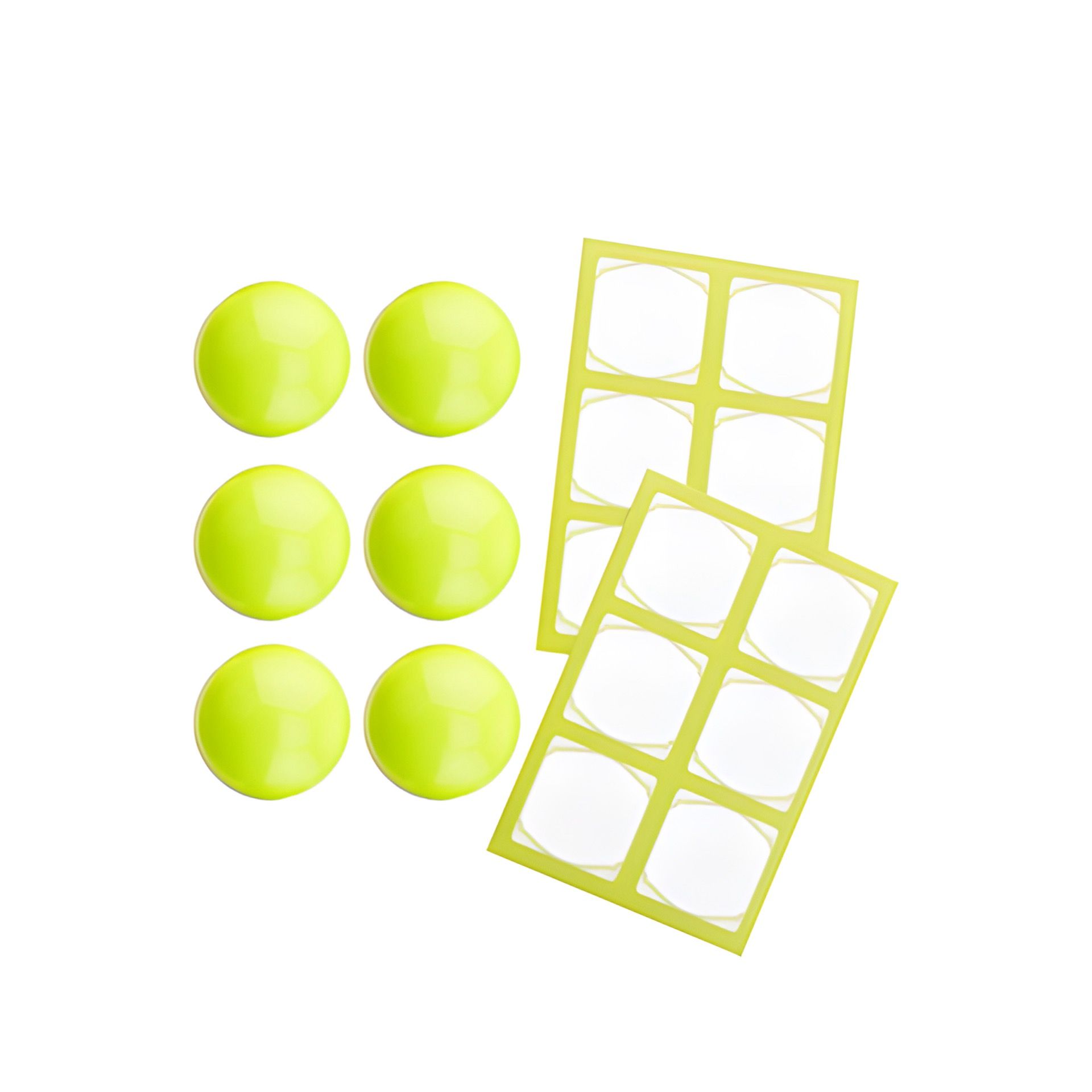 TO 38 Kappe 6er plus 12 Etiketten, lime