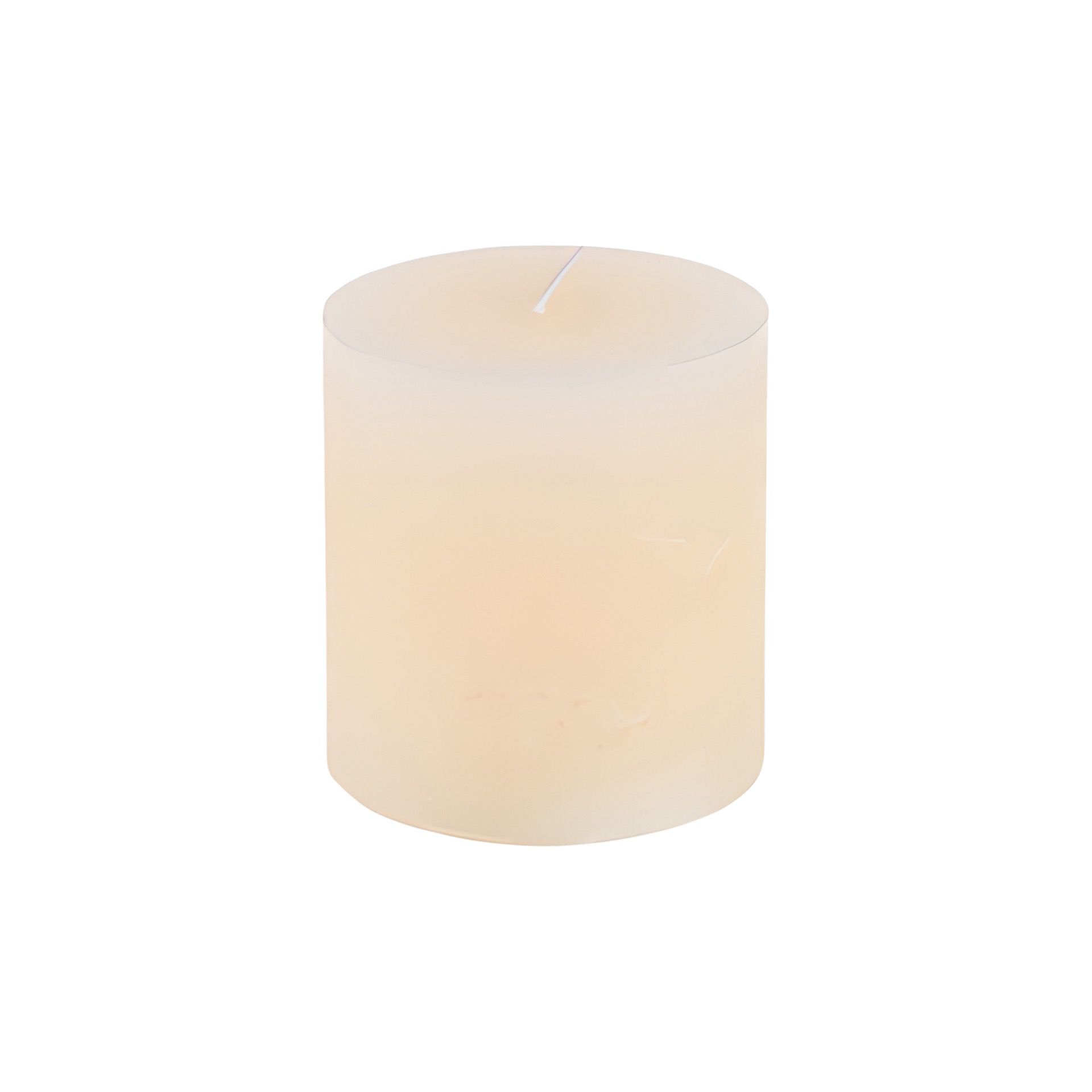 Stumpenkerze 'Rustik' Ø 6,8 cm, creme