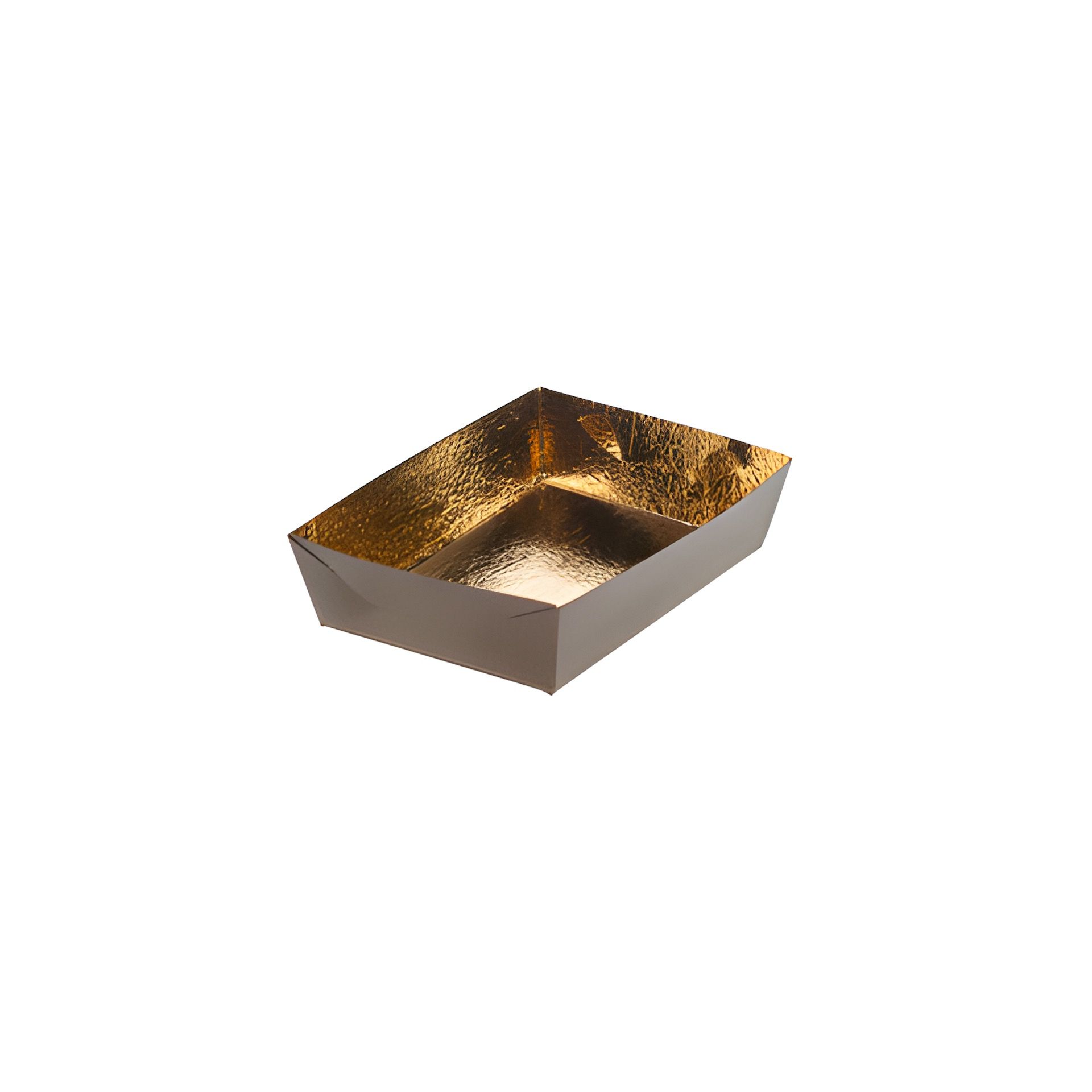 Schale 100 x 70 x 35 mm gold/marone