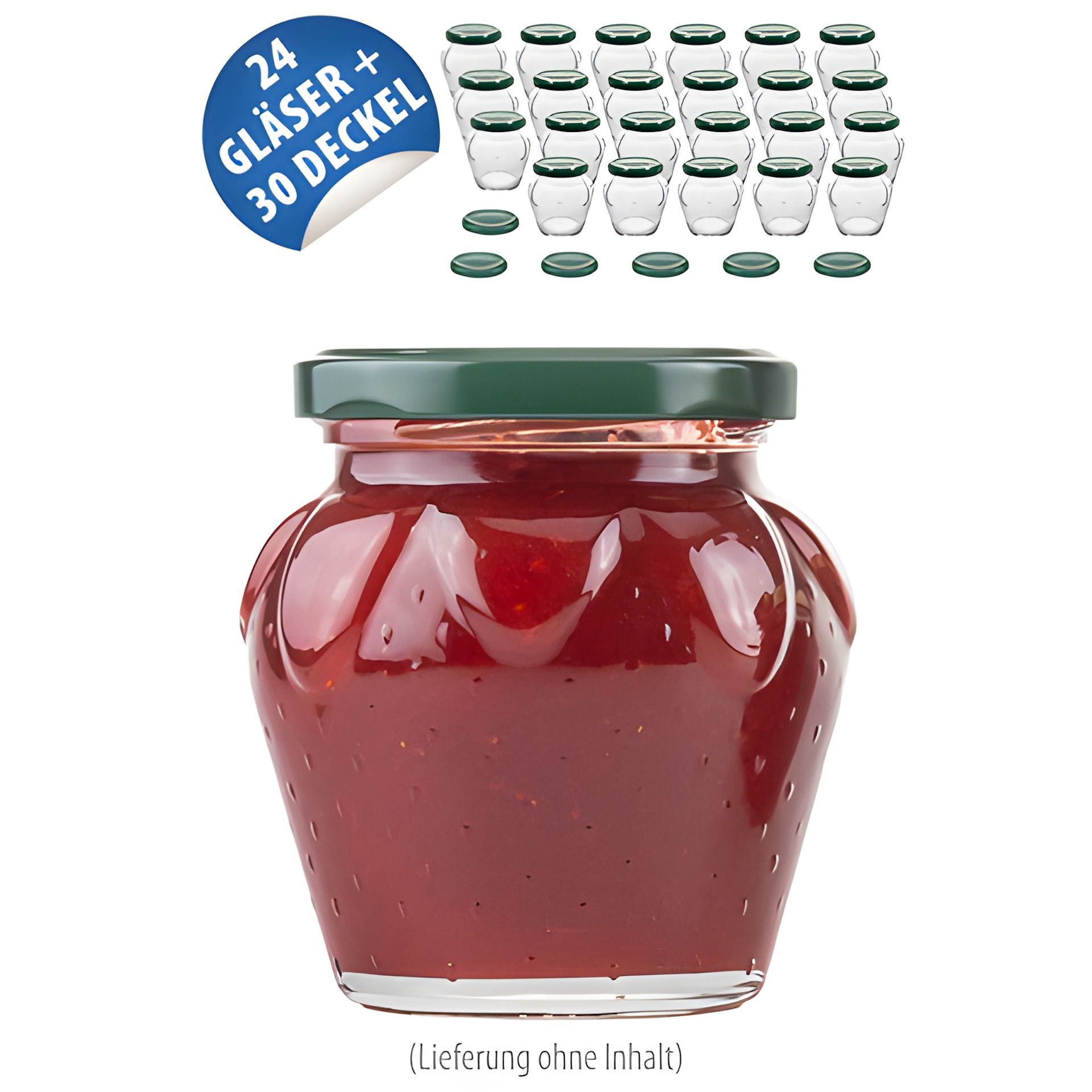 Erdbeerglas 230 ml, 24er Set
