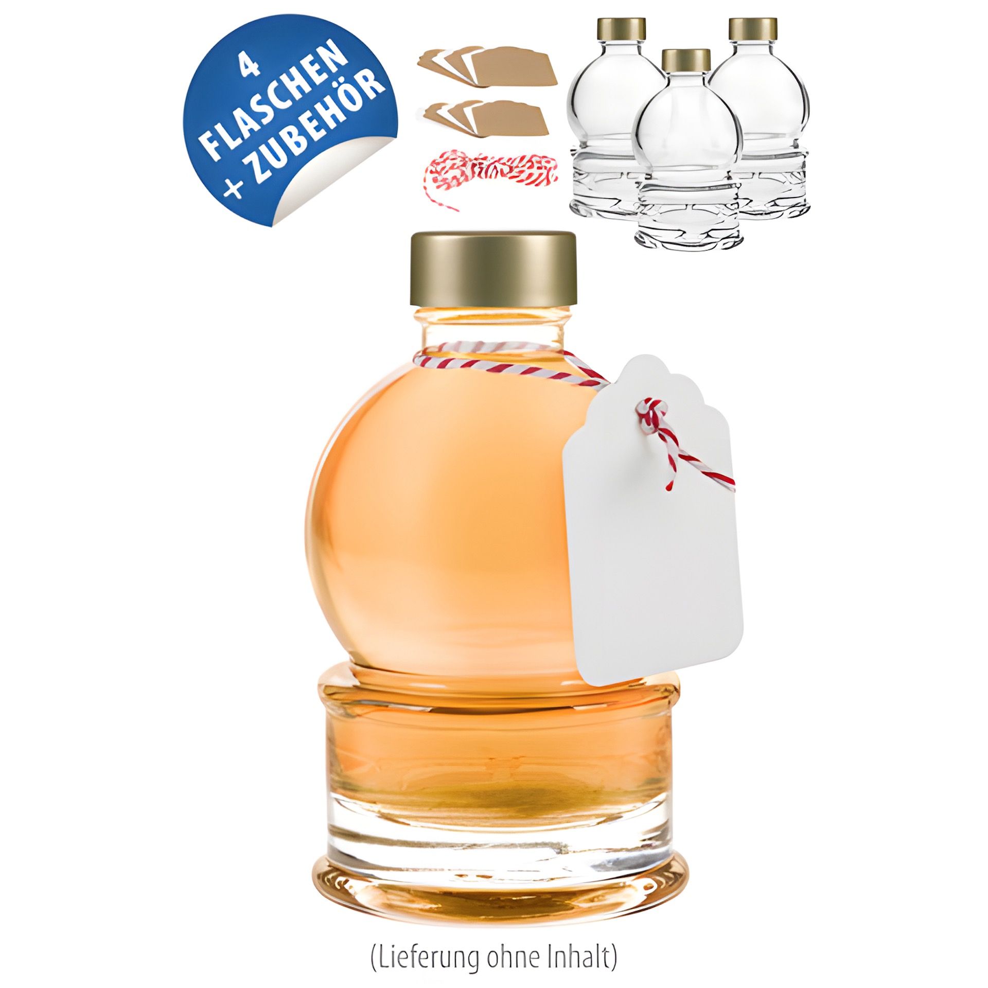 Schneekugel 200 ml, 4er Set