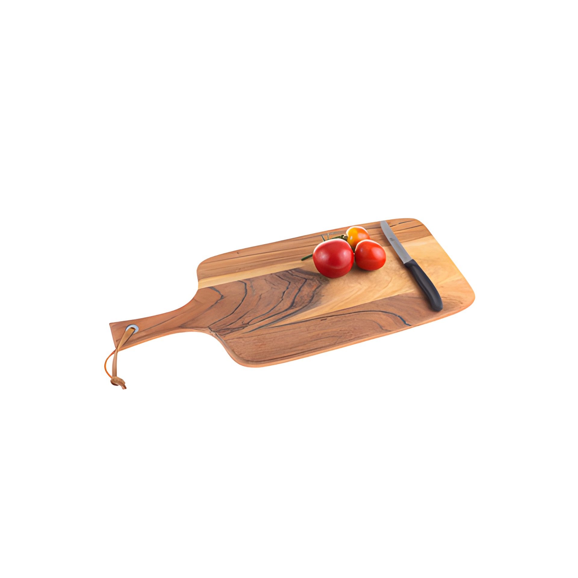 Schneidebrett aus Holz mit Griff 40 x 25 cm