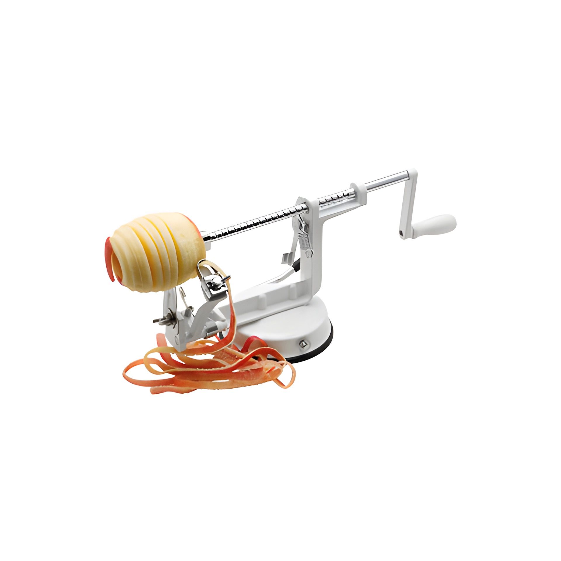 Apfelschälmaschine 3 in 1, weiß