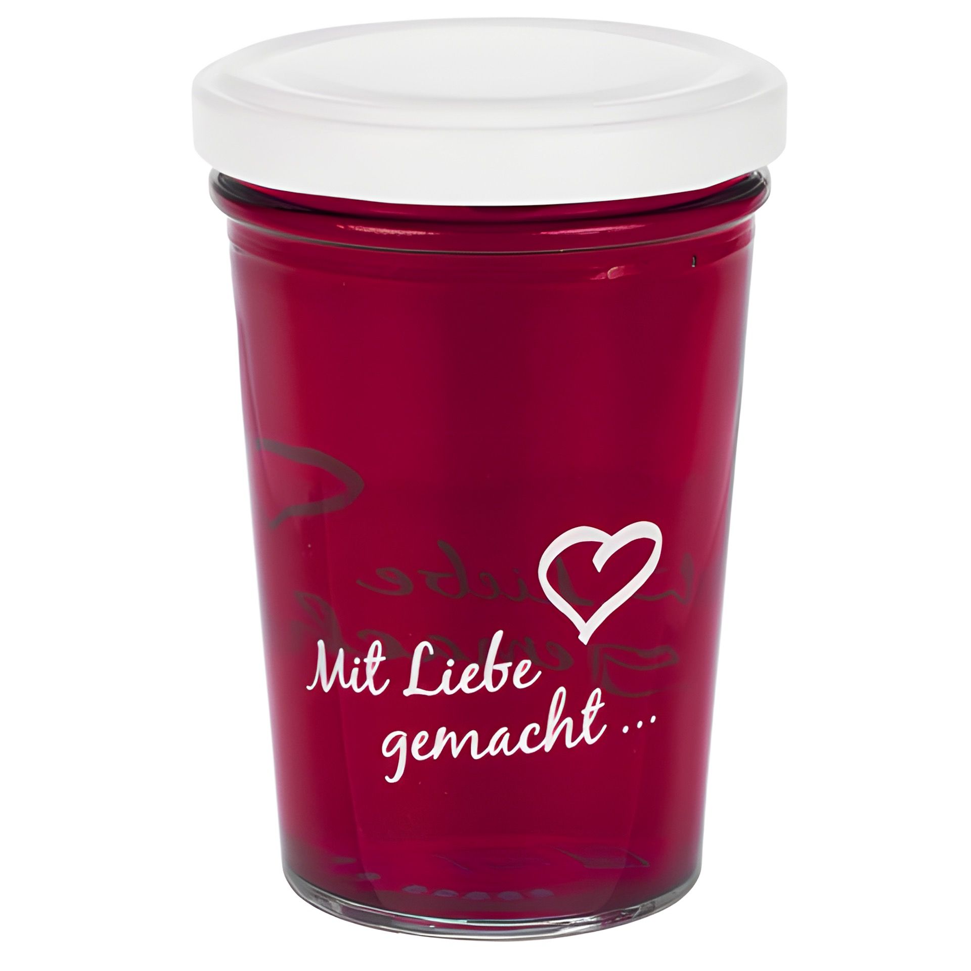 Becherglas 150 ml TO 66 'Mit Liebe gemacht'