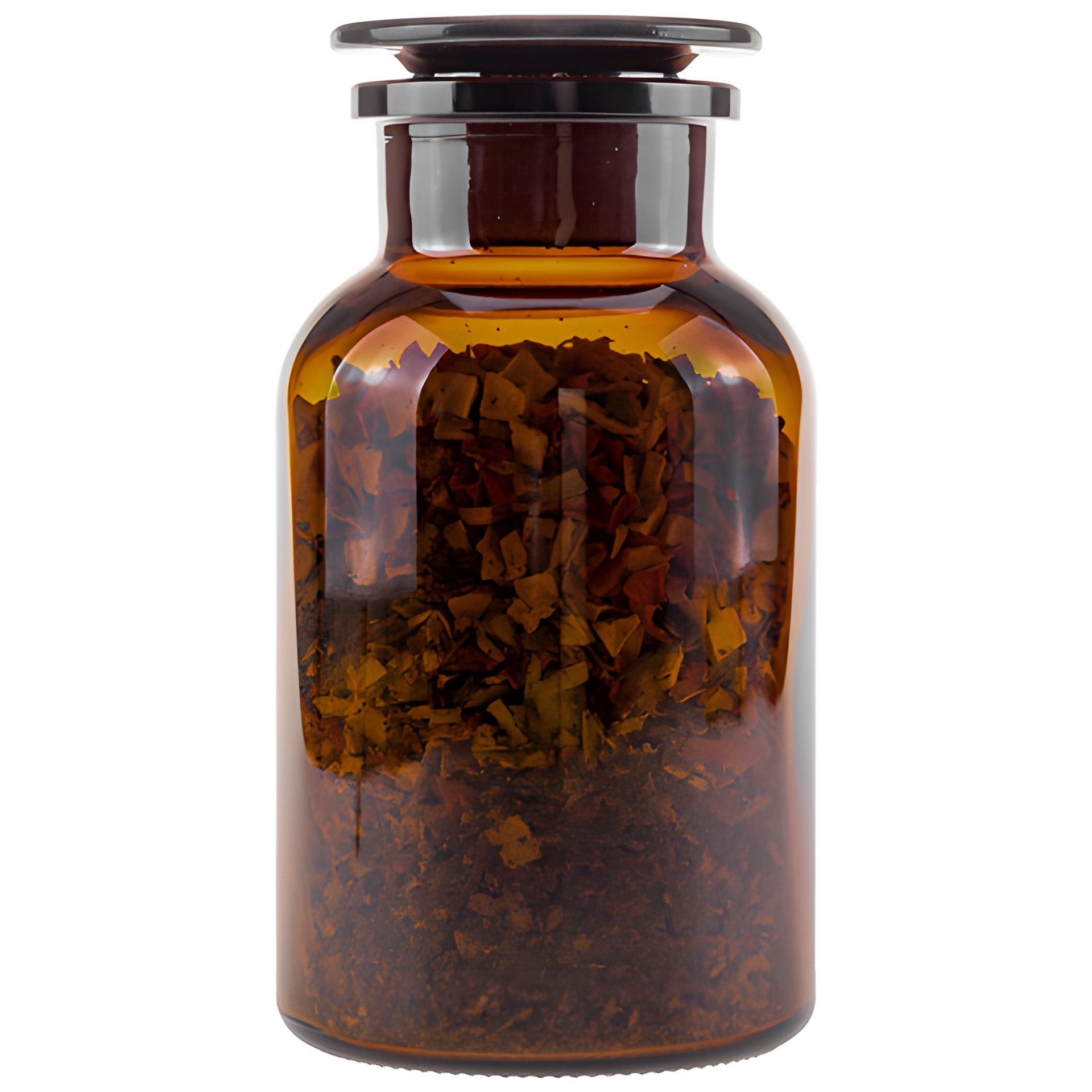 Apothekerflasche mit Glasstopfen 1000 ml braun