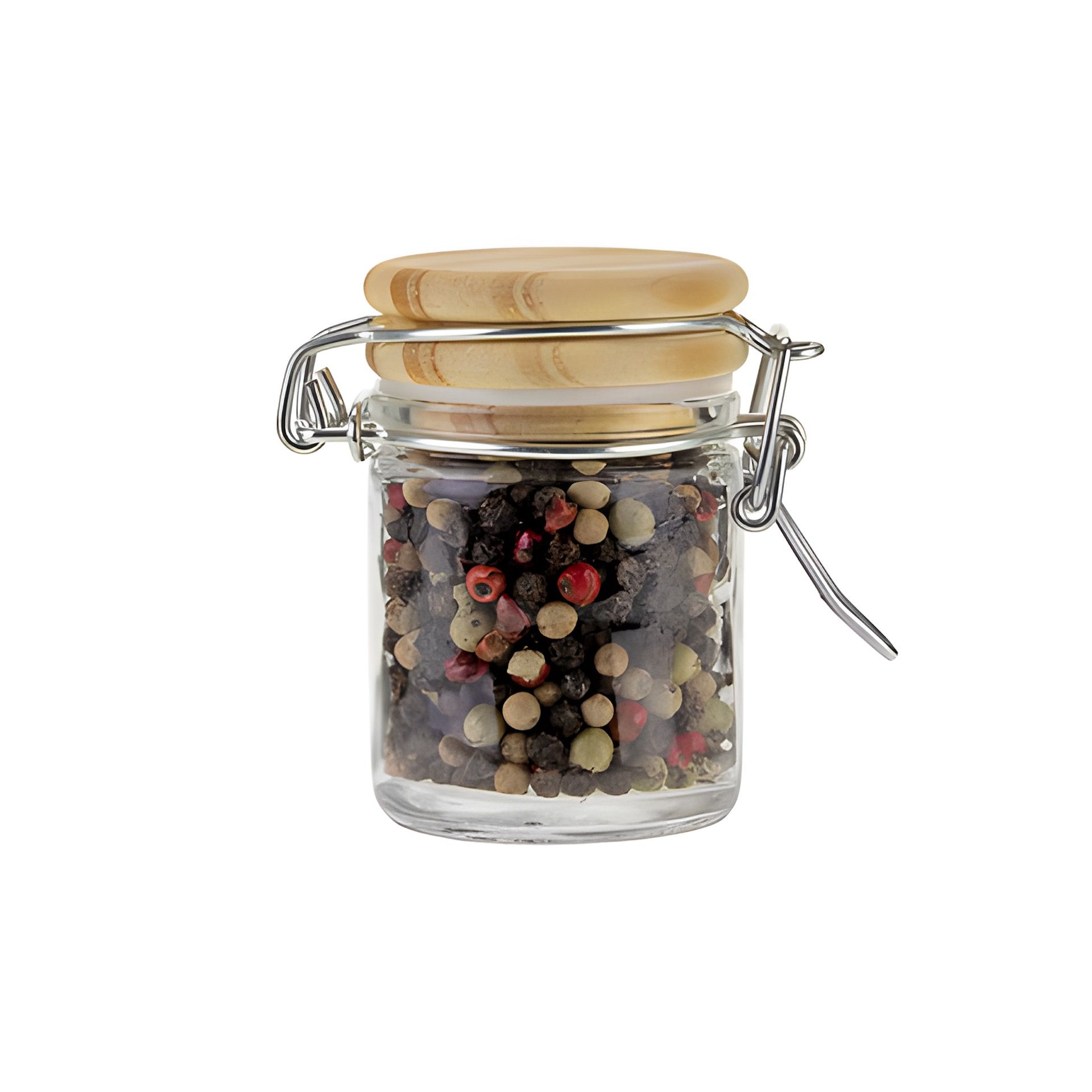 Bügelglas   45 ml mit Holzdeckel