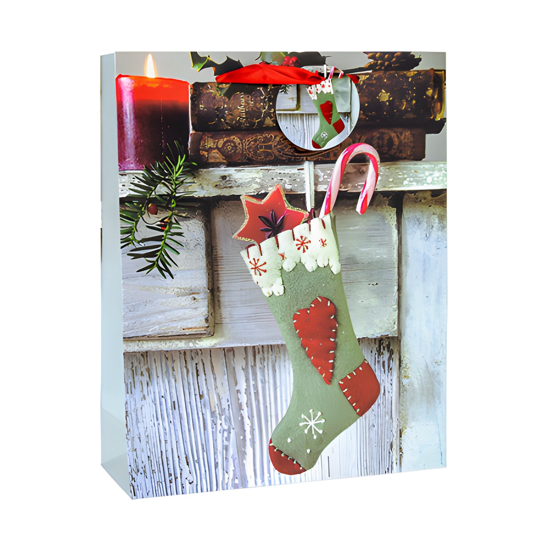 Geschenktüte 'Weihnachtssocke', groß