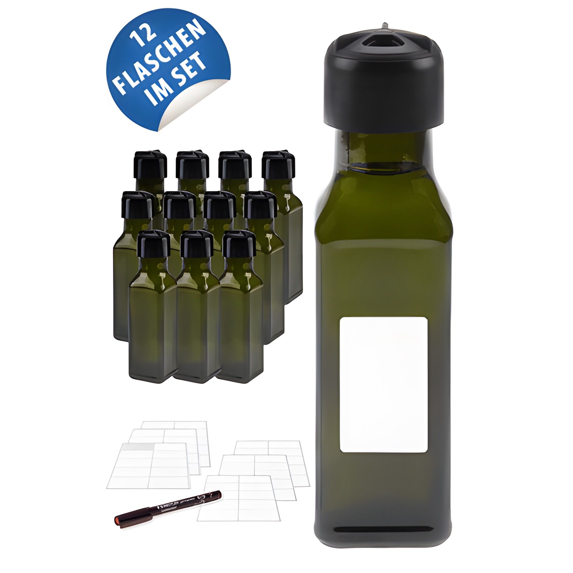 Marasca 100 ml antik Gewürzglas, 12er Set