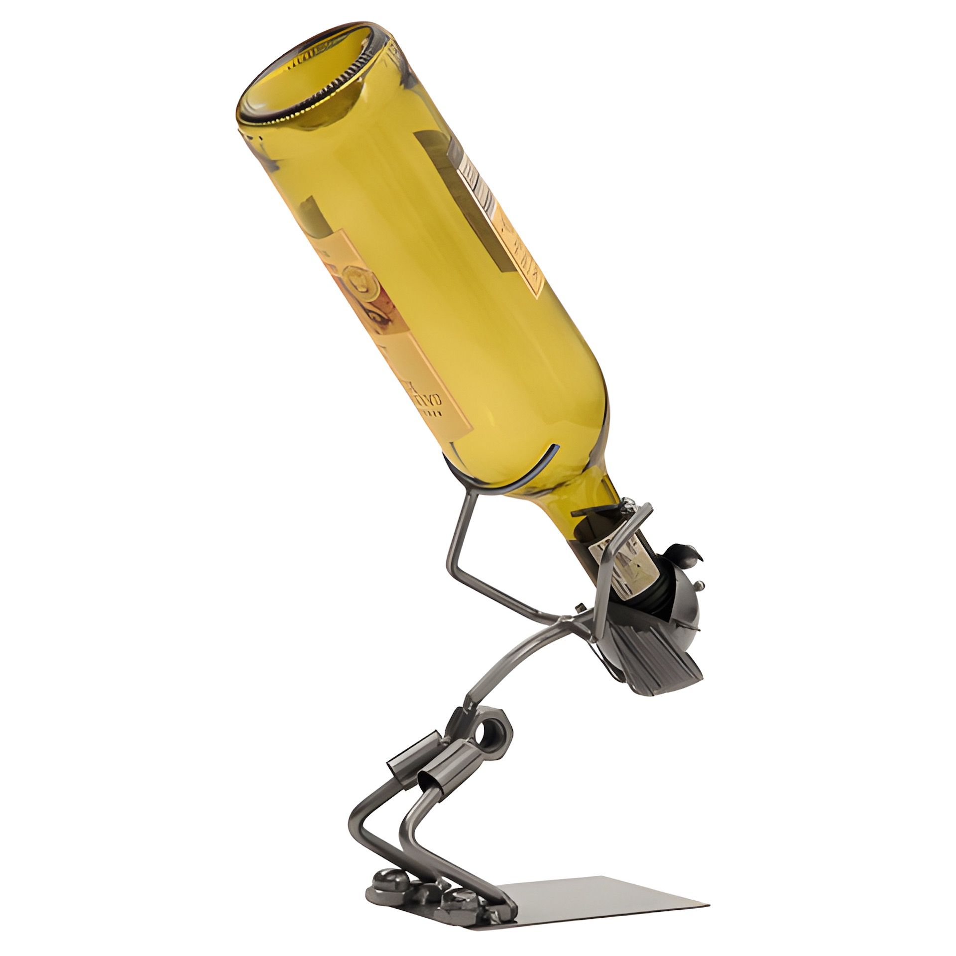 Wein-Flaschenhalter 'Lustiger Trinker'
