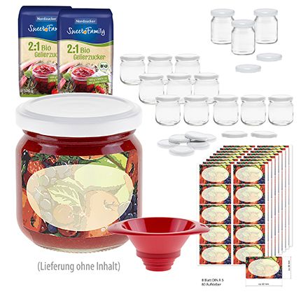 Marmeladengläser, 12er Einsteiger-Set