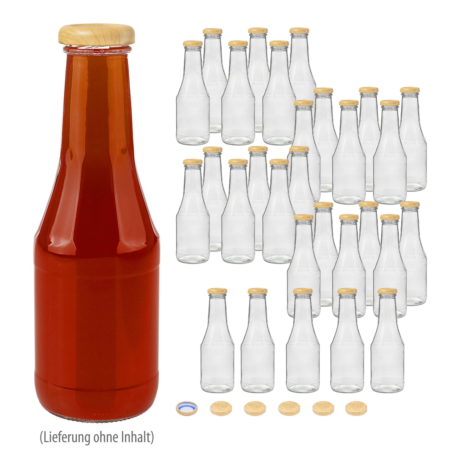 Weithalsflasche 450 ml, 24er Set