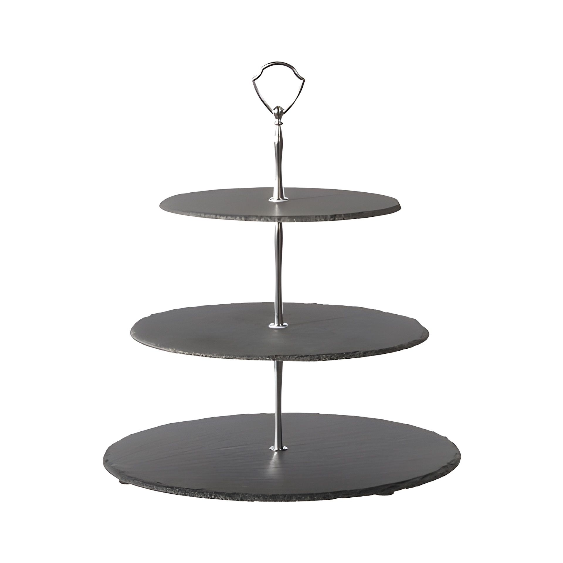 Schiefer-Etagere, 3-stöckig