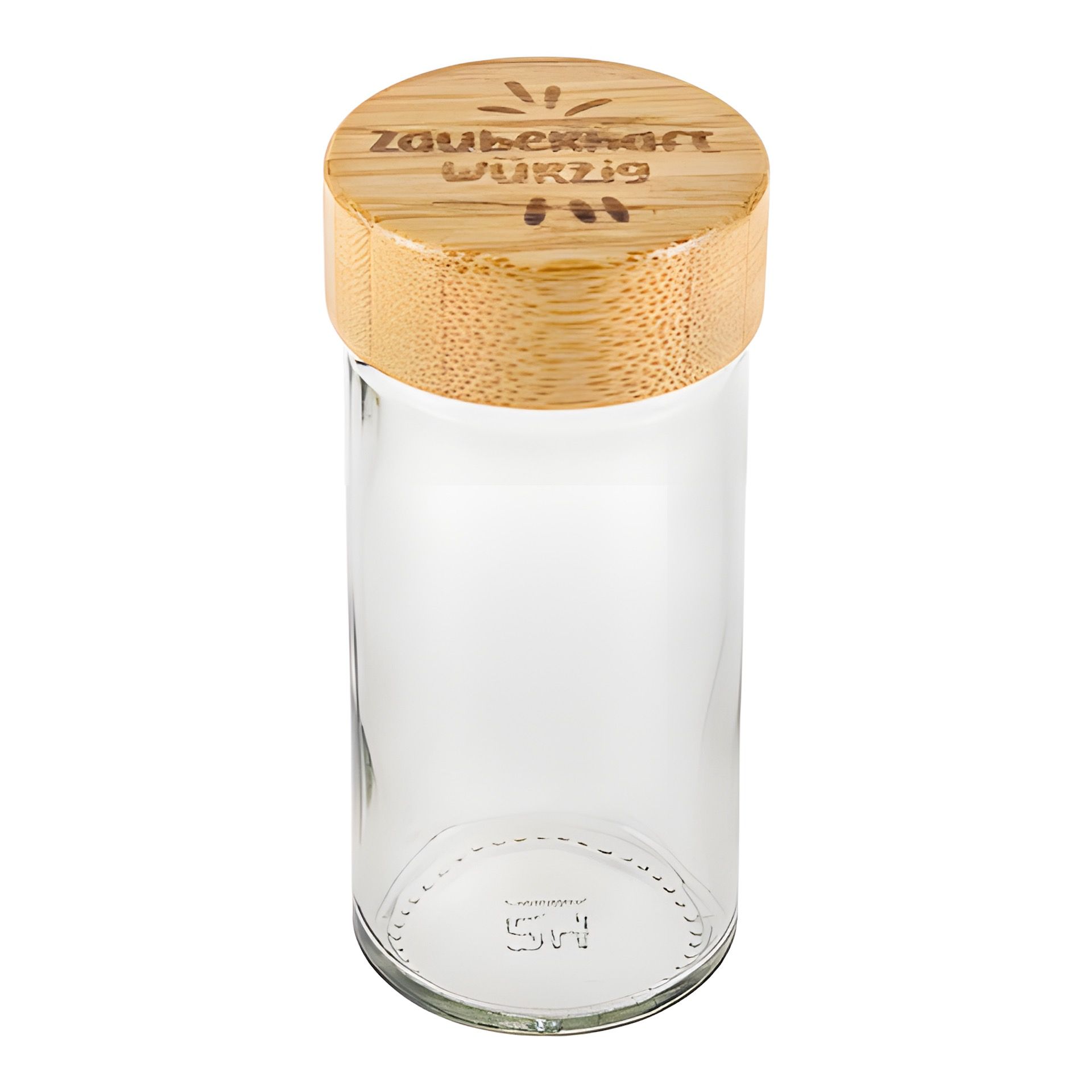 Gewürzglas mit Bambusdeckel 'Sprüche' 90 ml