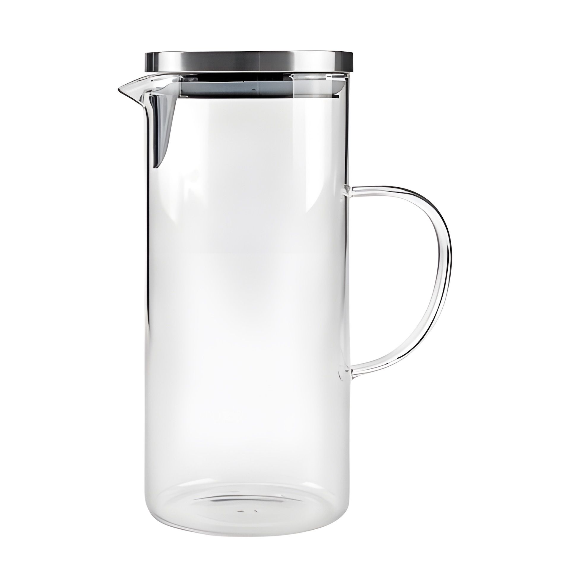 Glaskrug 1,4 l mit Edelstahldeckel