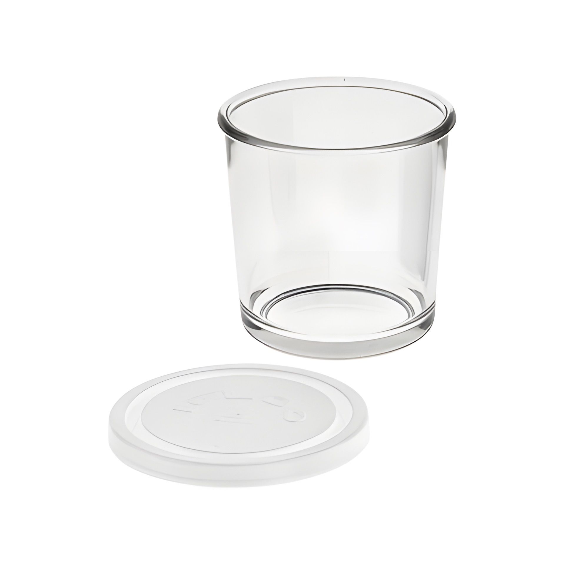 Servierglas 'Igloo' 400 ml mit Deckel, weiß