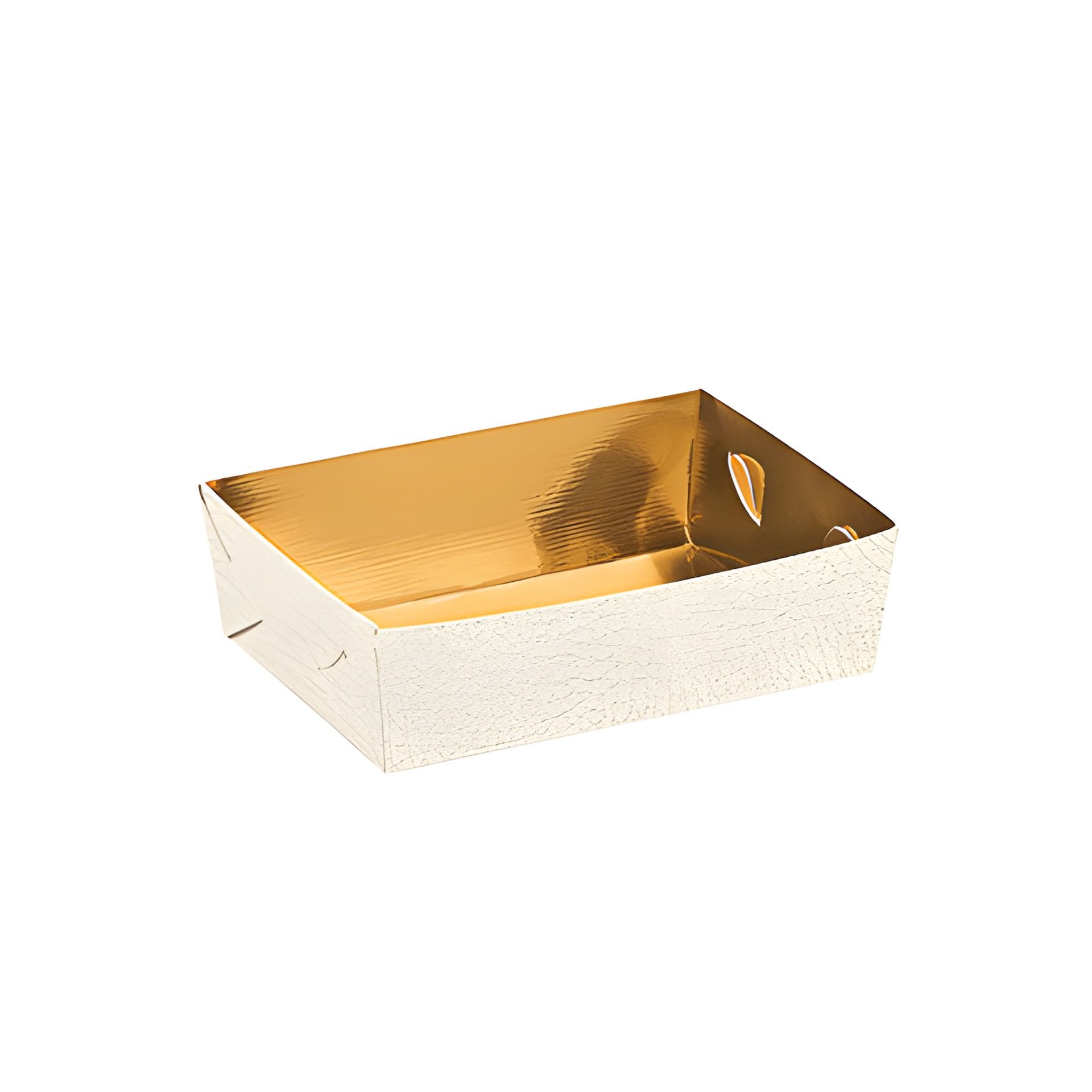 Schale 160 x 110 x 35 mm gold/weiß
