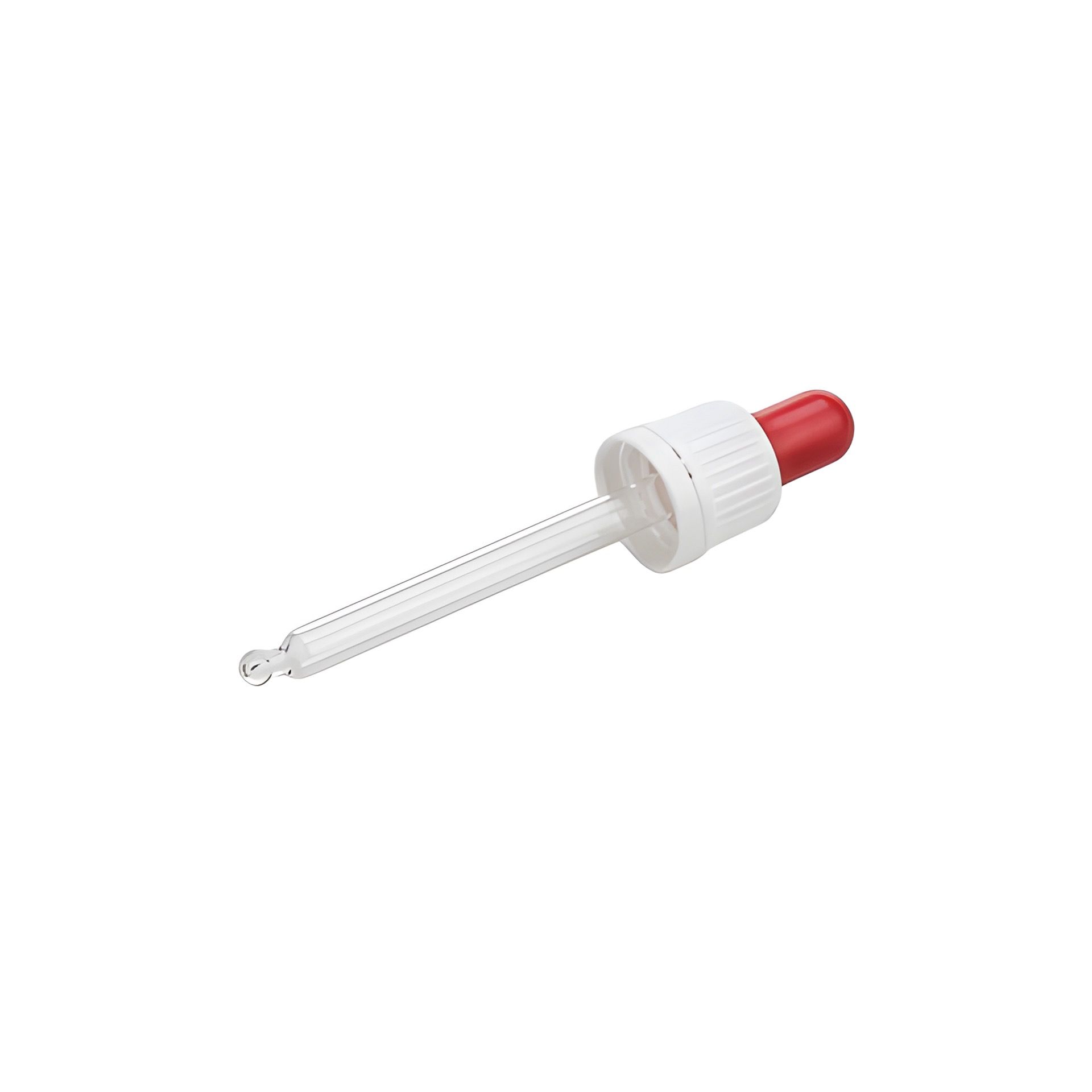 Pipette DIN 18 mit Originalitätsring weiß  89 mm