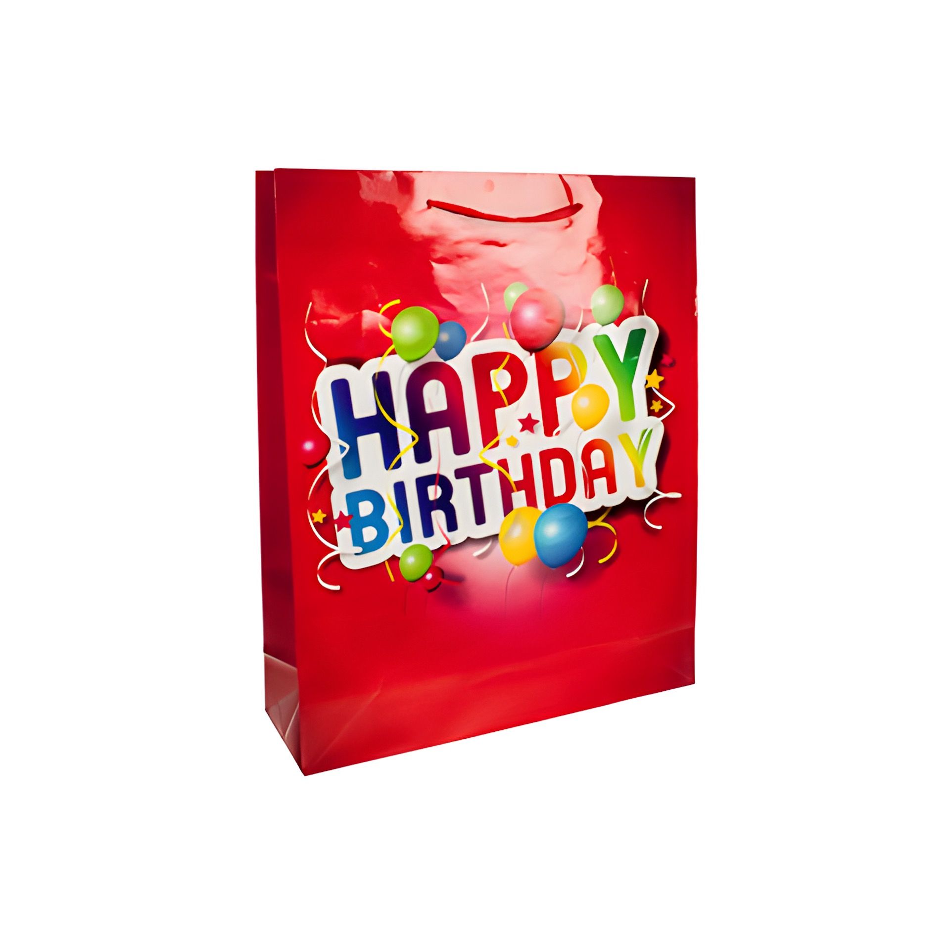 Geschenktüte 'Happy Birthday' rot, klein