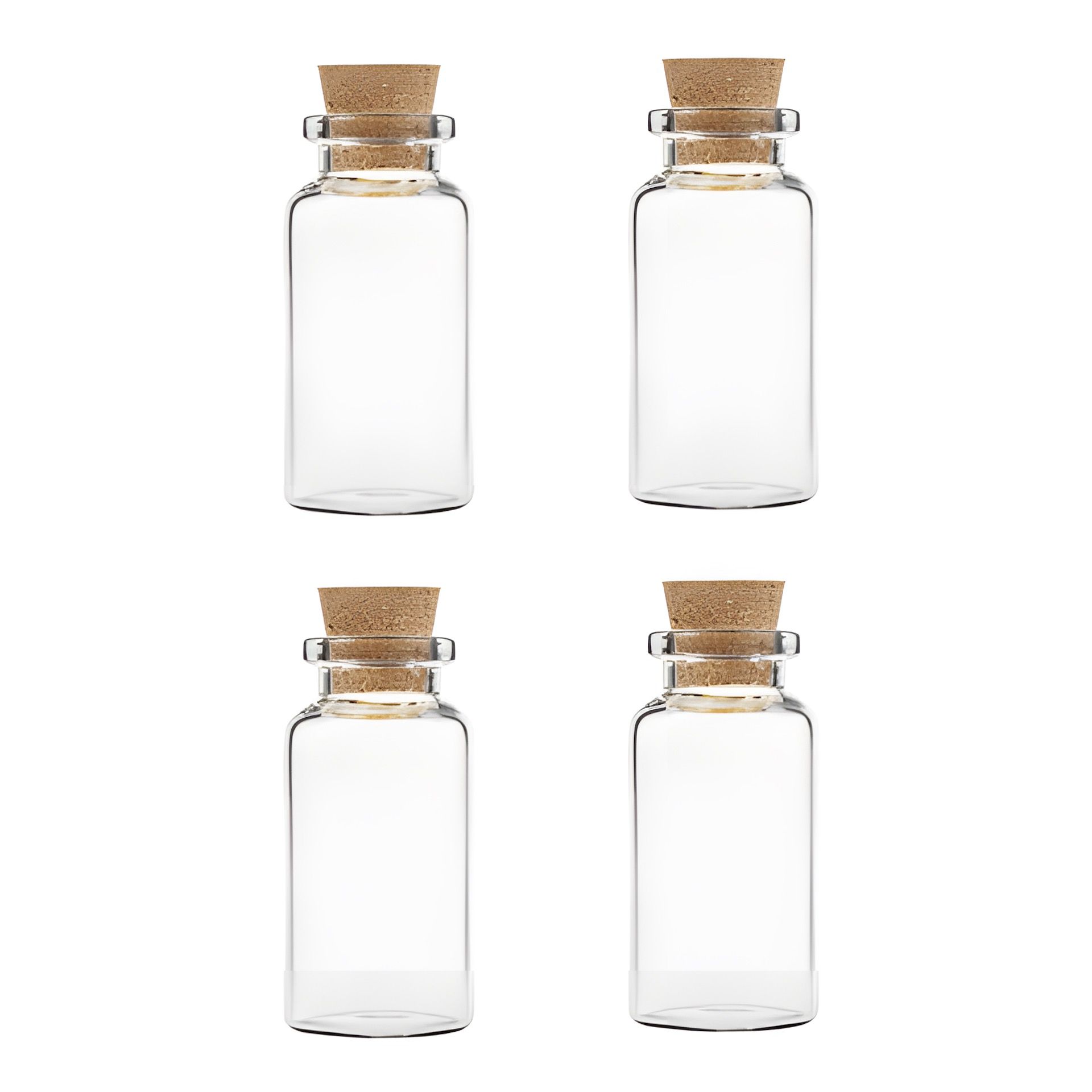 Minikorkenflasche 10 ml, 4er Pack