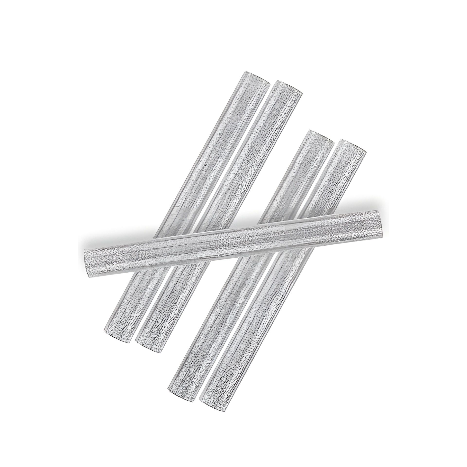Heißklebestifte silber, 10 x 100 mm, 6 Stück